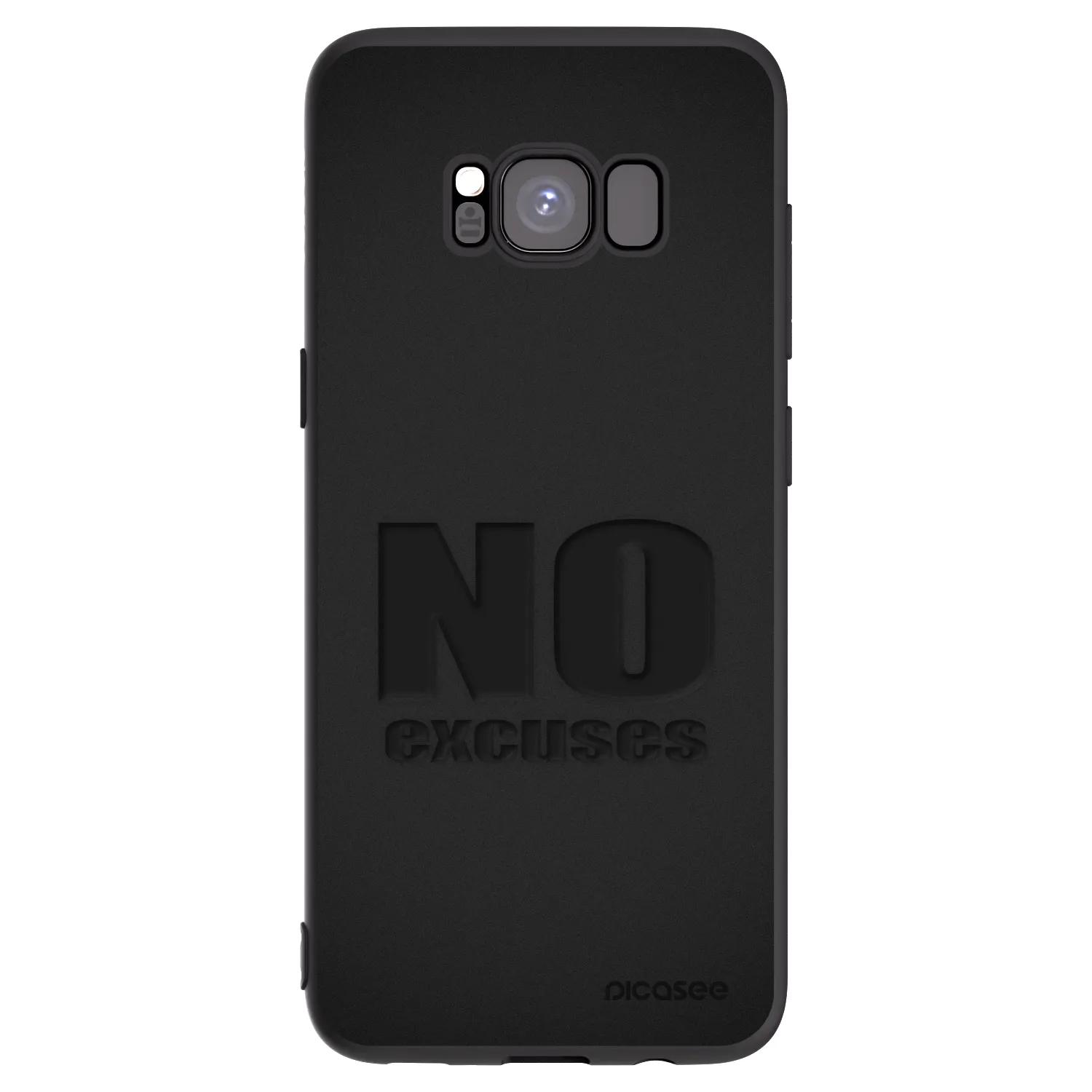 Picasee silikonski črni ovitek za Samsung Galaxy S8 G950F - No Excuses