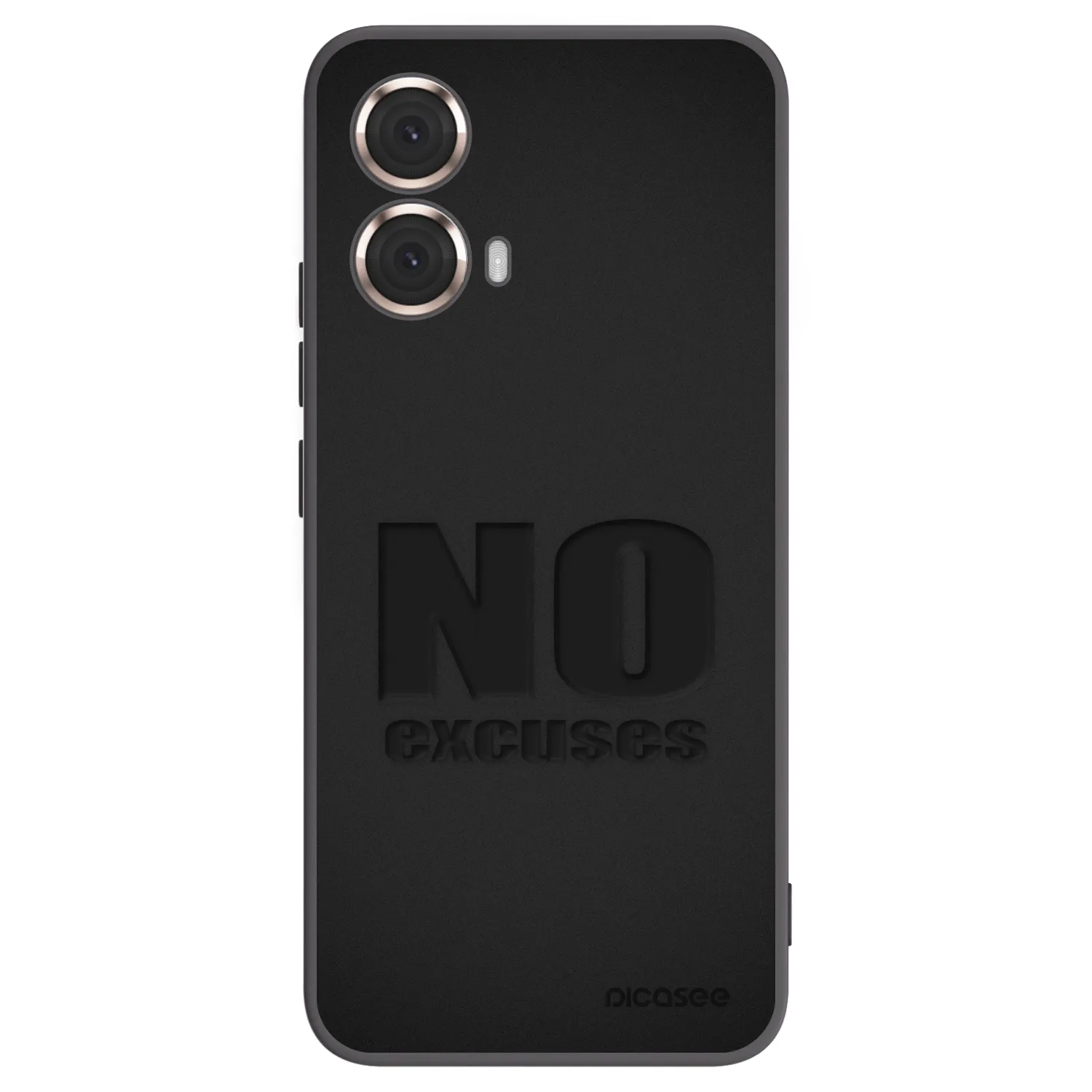 Picasee silikonski črni ovitek za Motorola Moto G85 - No Excuses