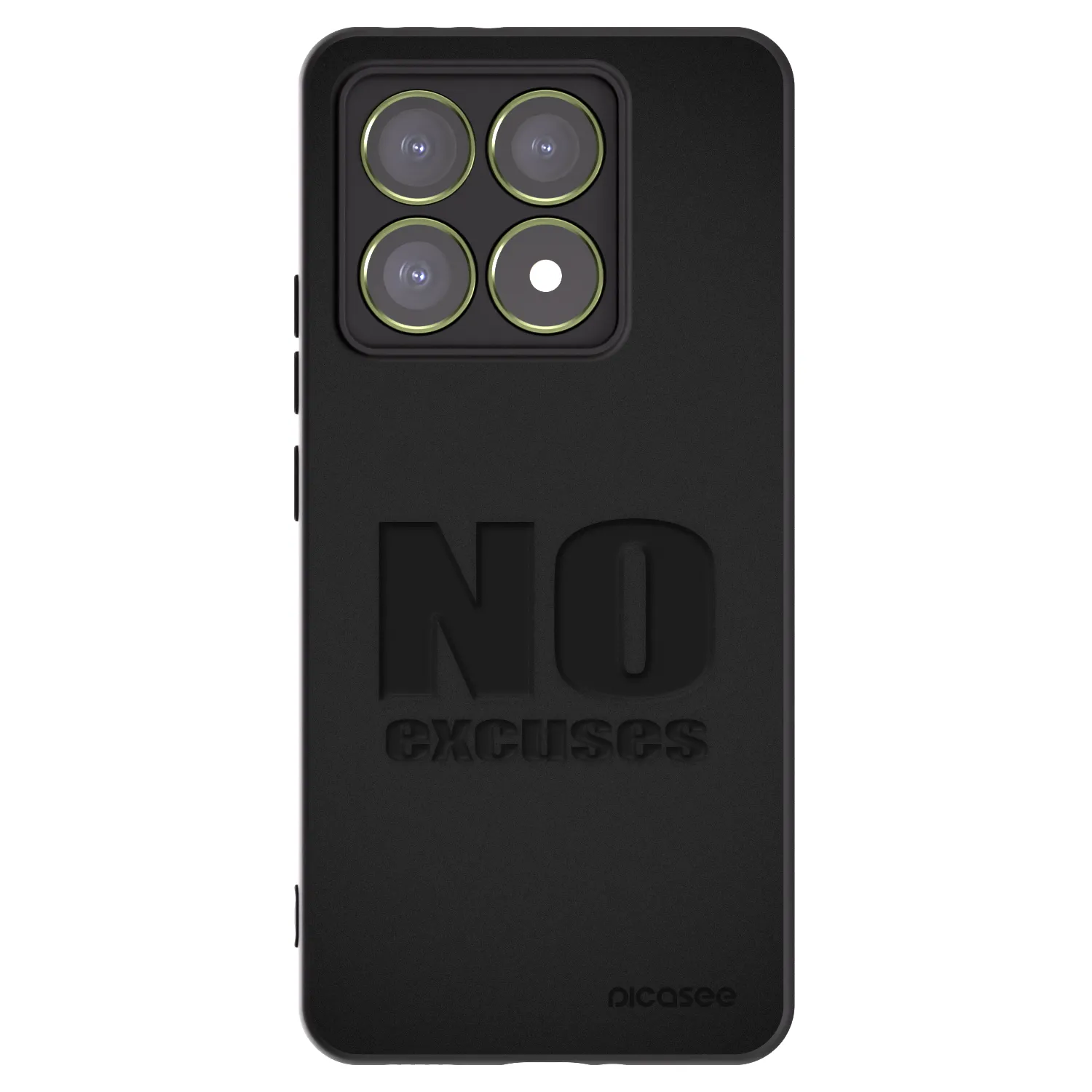 Picasee silikonski črni ovitek za Xiaomi 14T - No Excuses