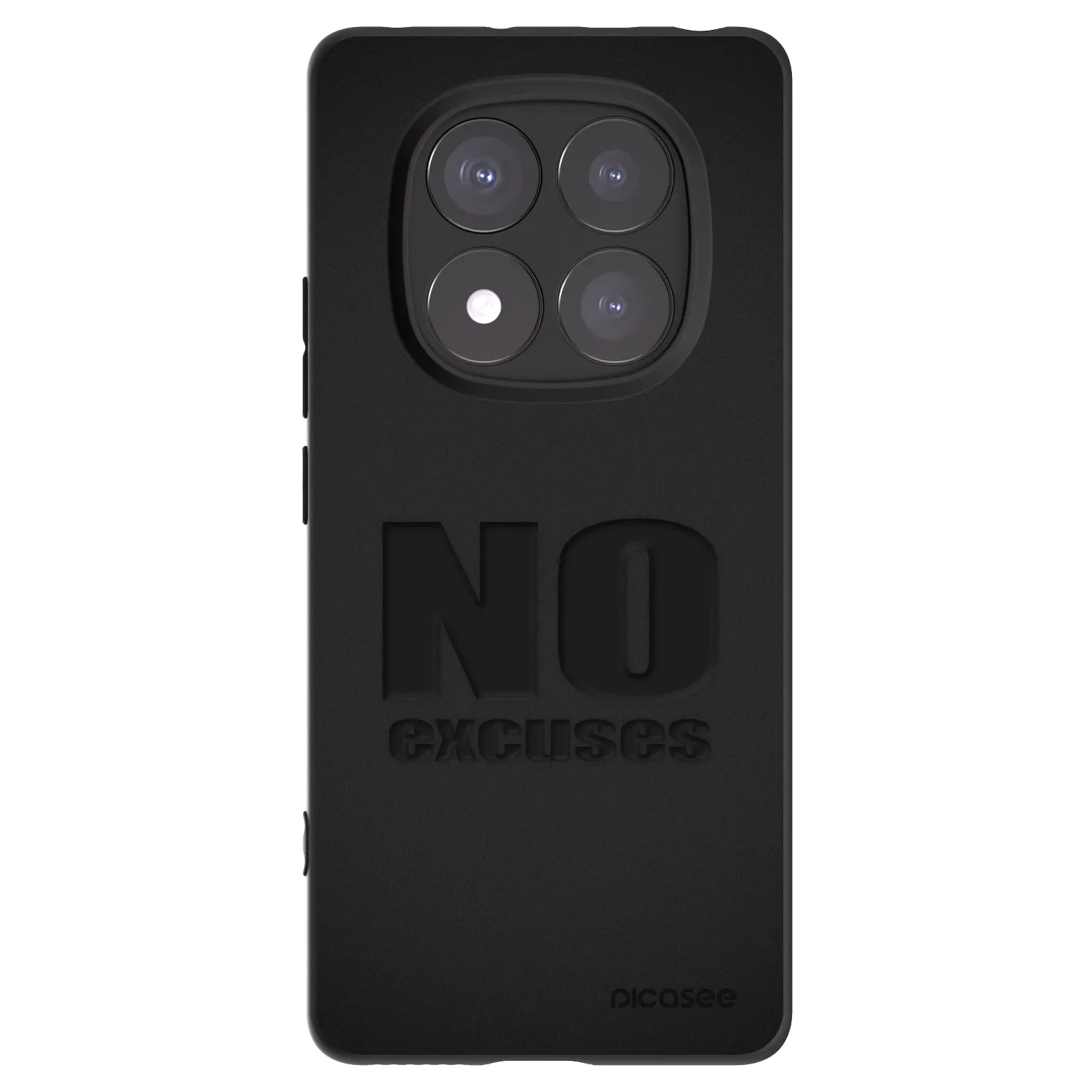 Picasee silikonski črni ovitek za Xiaomi Redmi Note 14 Pro+ 5G - No Excuses