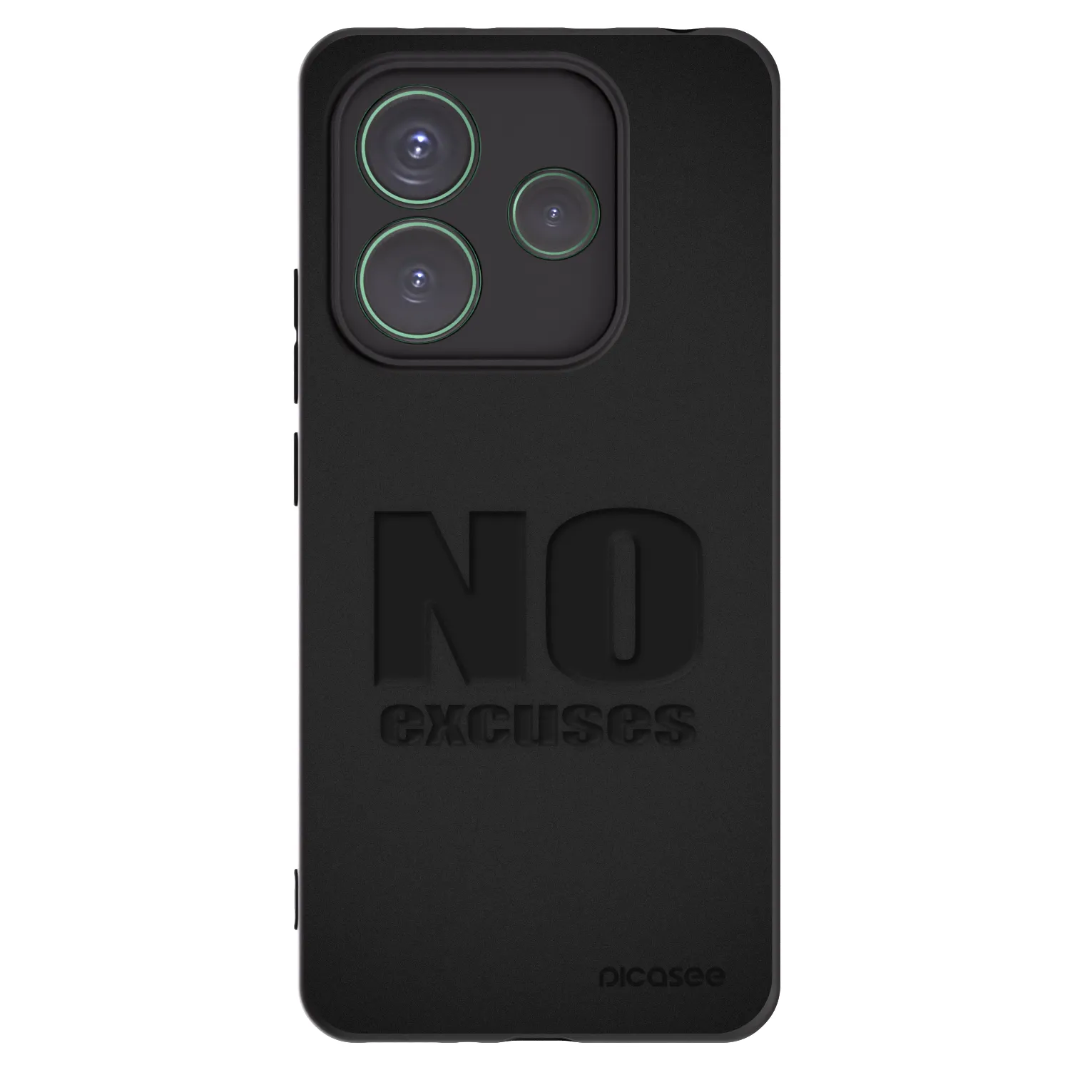 Picasee silikonski črni ovitek za Xiaomi Redmi Note 14 5G - No Excuses
