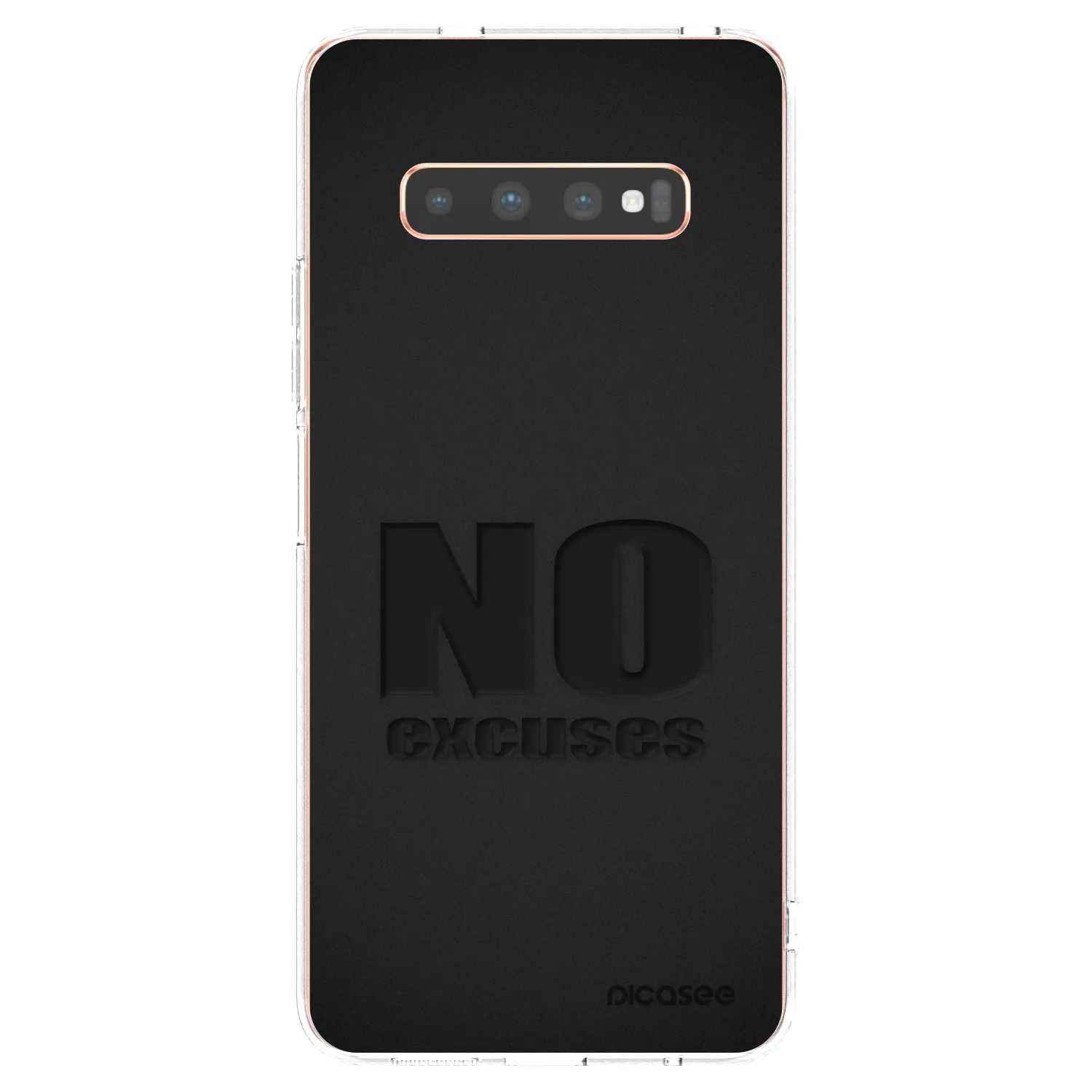 Picasee silikonski prozorni ovitek za Samsung Galaxy S10 Plus G975 - No Excuses
