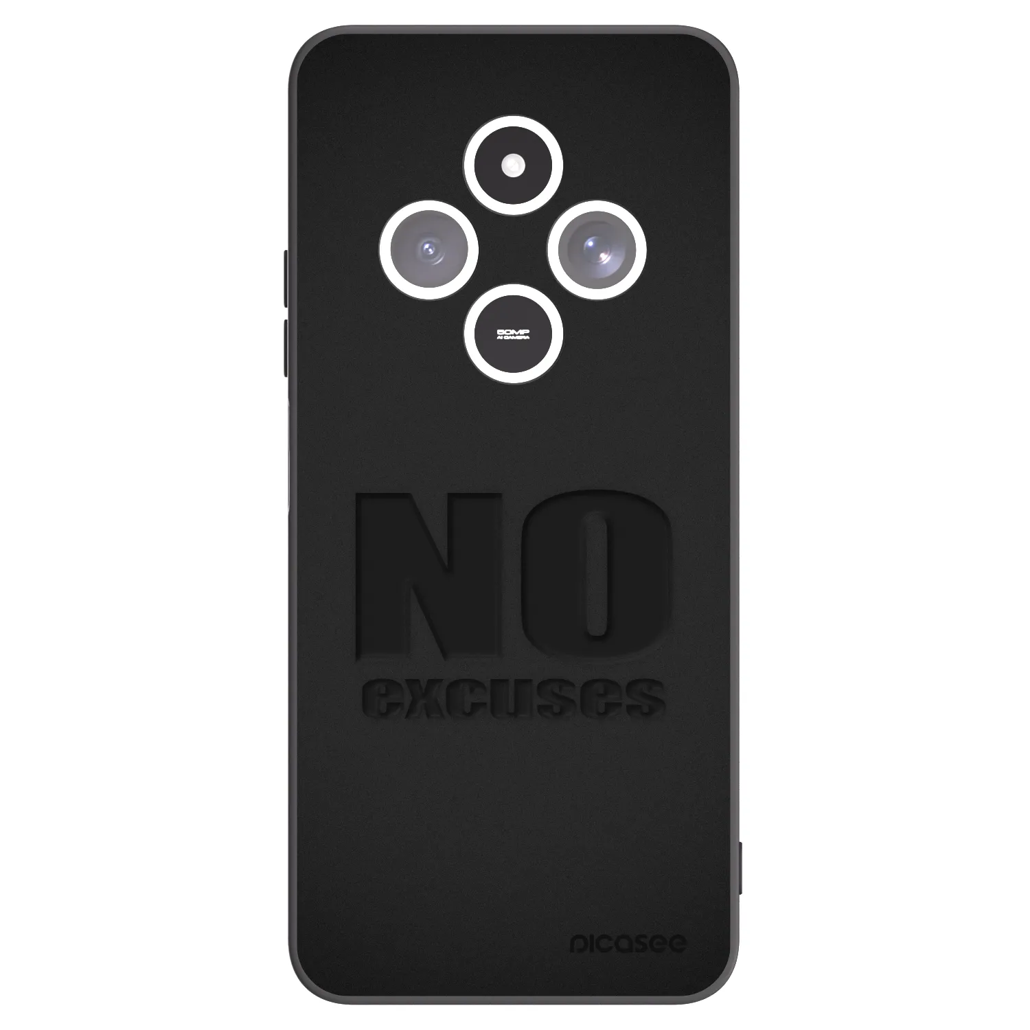 Picasee silikonski črni ovitek za Xiaomi Redmi 14C - No Excuses