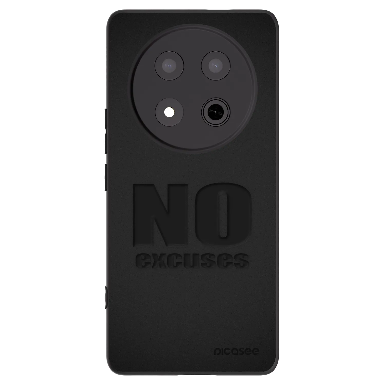 Picasee silikonski črni ovitek za Honor Magic7 Lite 5G - No Excuses