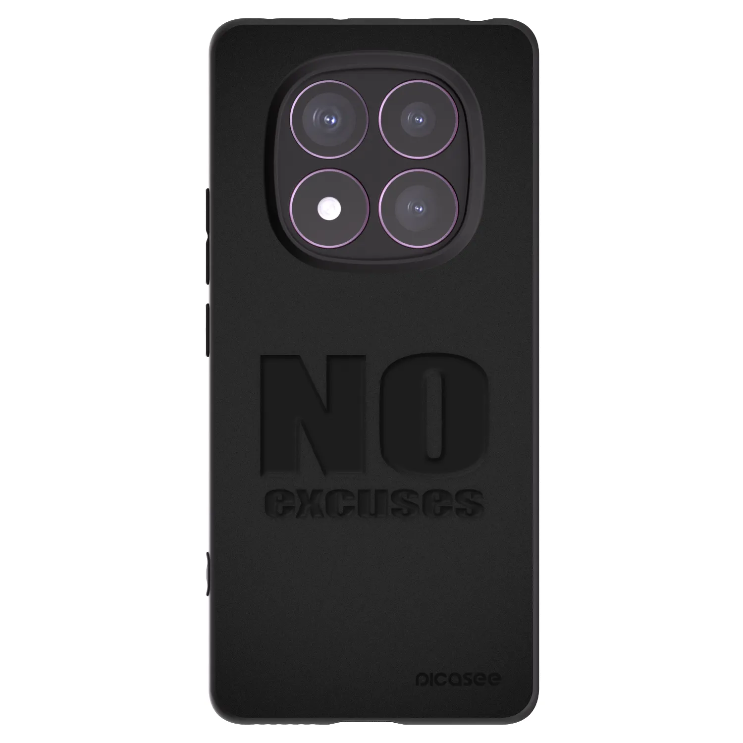 Picasee silikonski črni ovitek za Xiaomi Redmi Note 14 Pro 4G - No Excuses