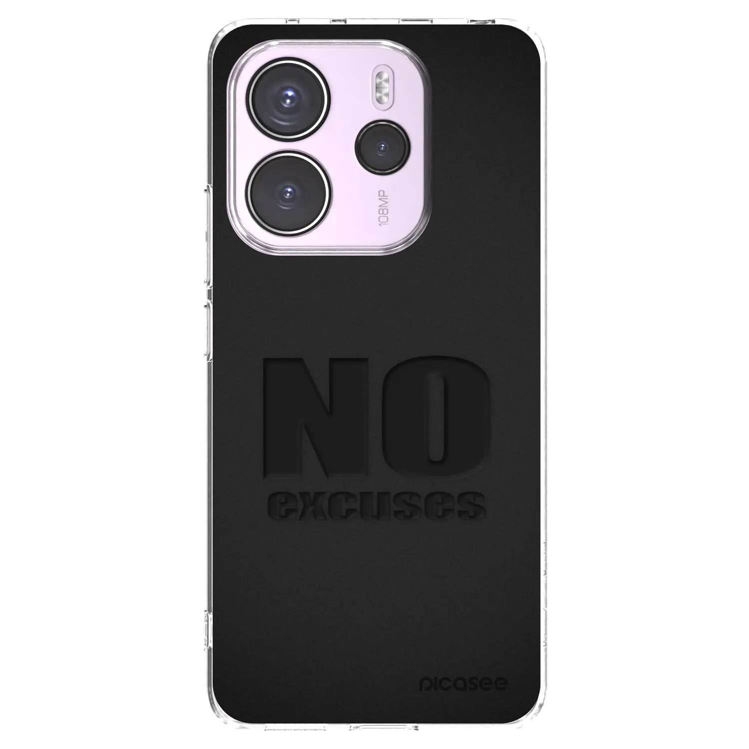 Picasee silikonski prozorni ovitek za Xiaomi Redmi Note 14 4G - No Excuses