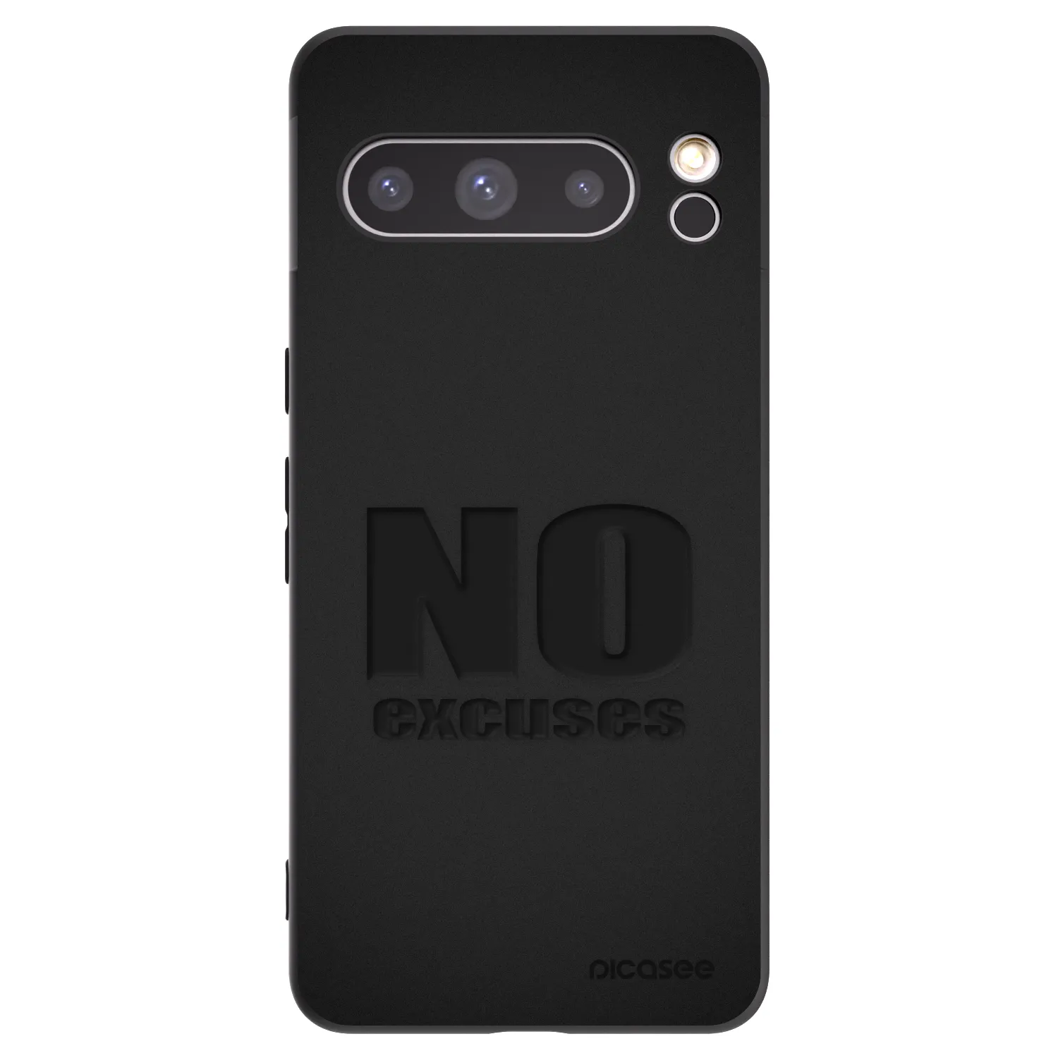 Picasee silikonski črni ovitek za Google Pixel 8 Pro - No Excuses