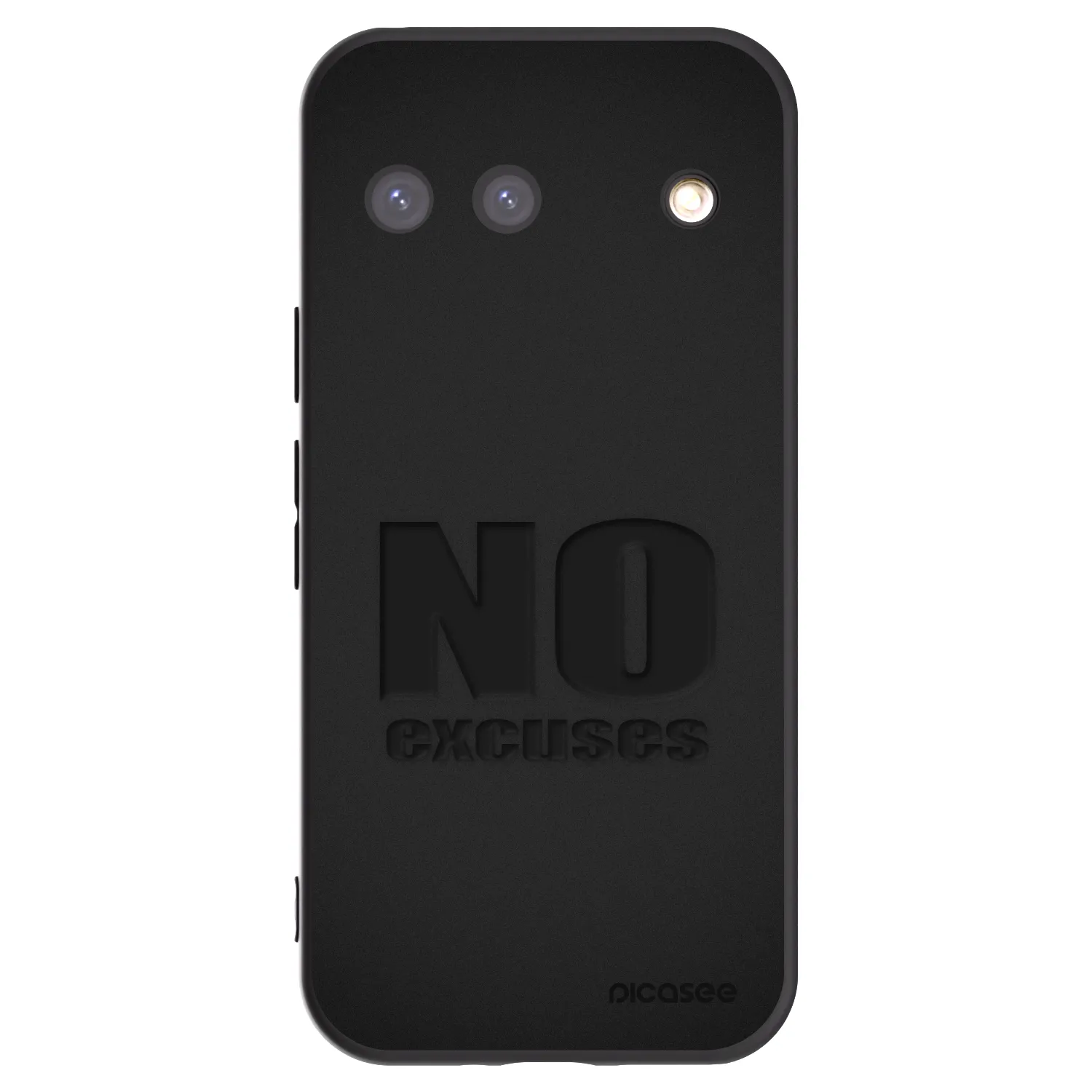 Picasee silikonski črni ovitek za Google Pixel 9 - No Excuses