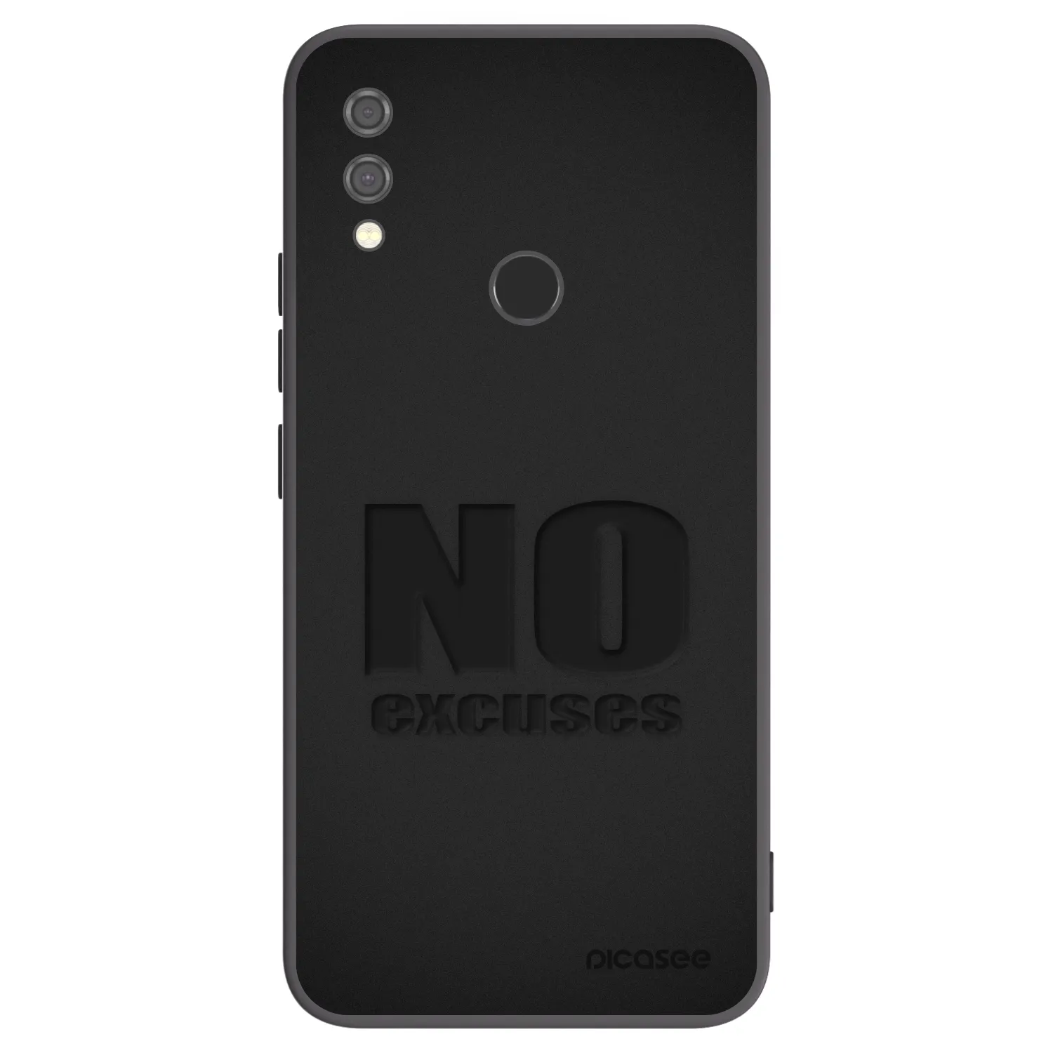 Picasee silikonski črni ovitek za Xiaomi Redmi Note 7 - No Excuses