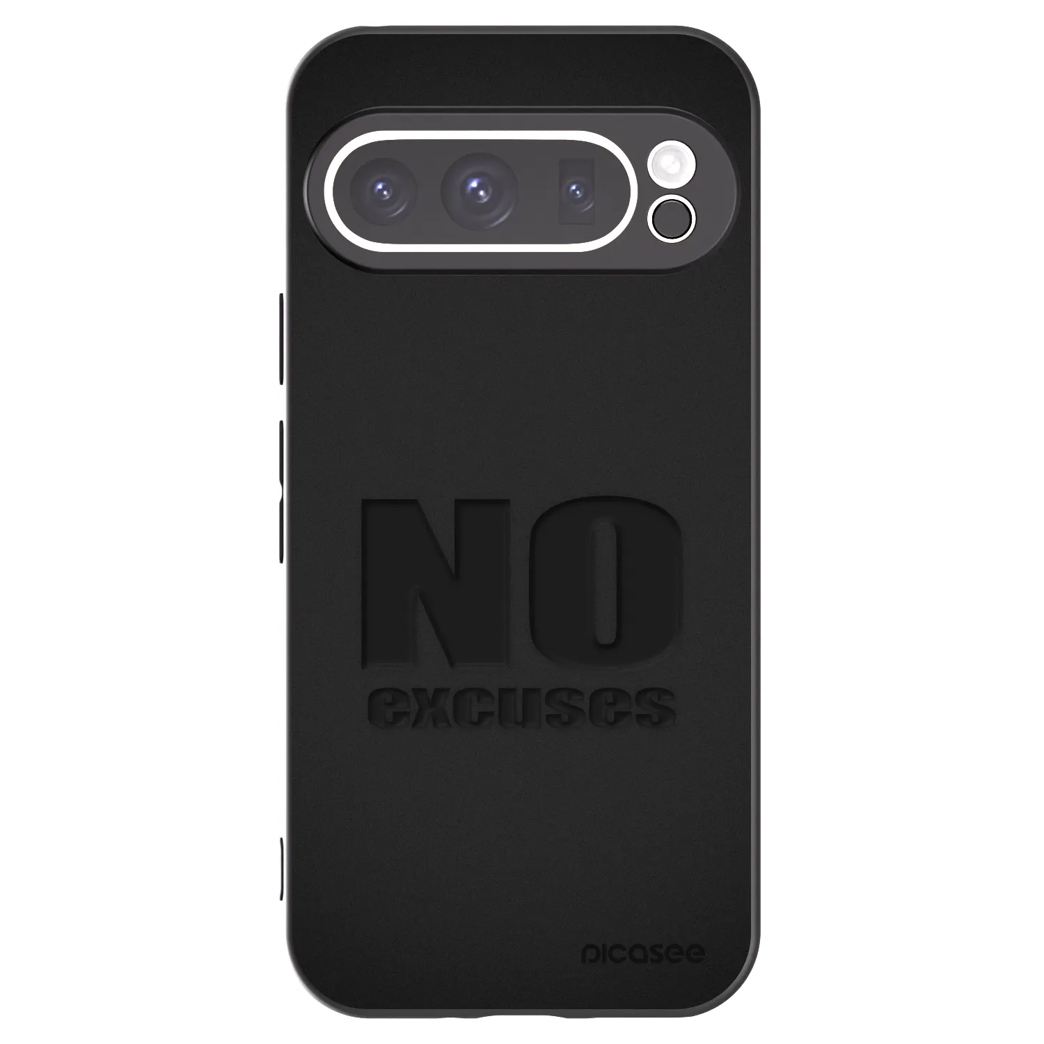 Picasee silikonski črni ovitek za Google Pixel 9 Pro - No Excuses