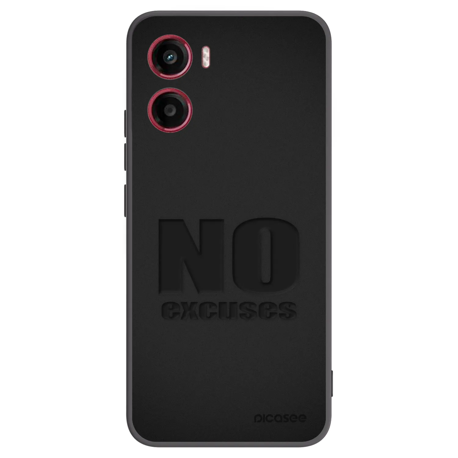 Picasee silikonski črni ovitek za Motorola Moto G05 - No Excuses