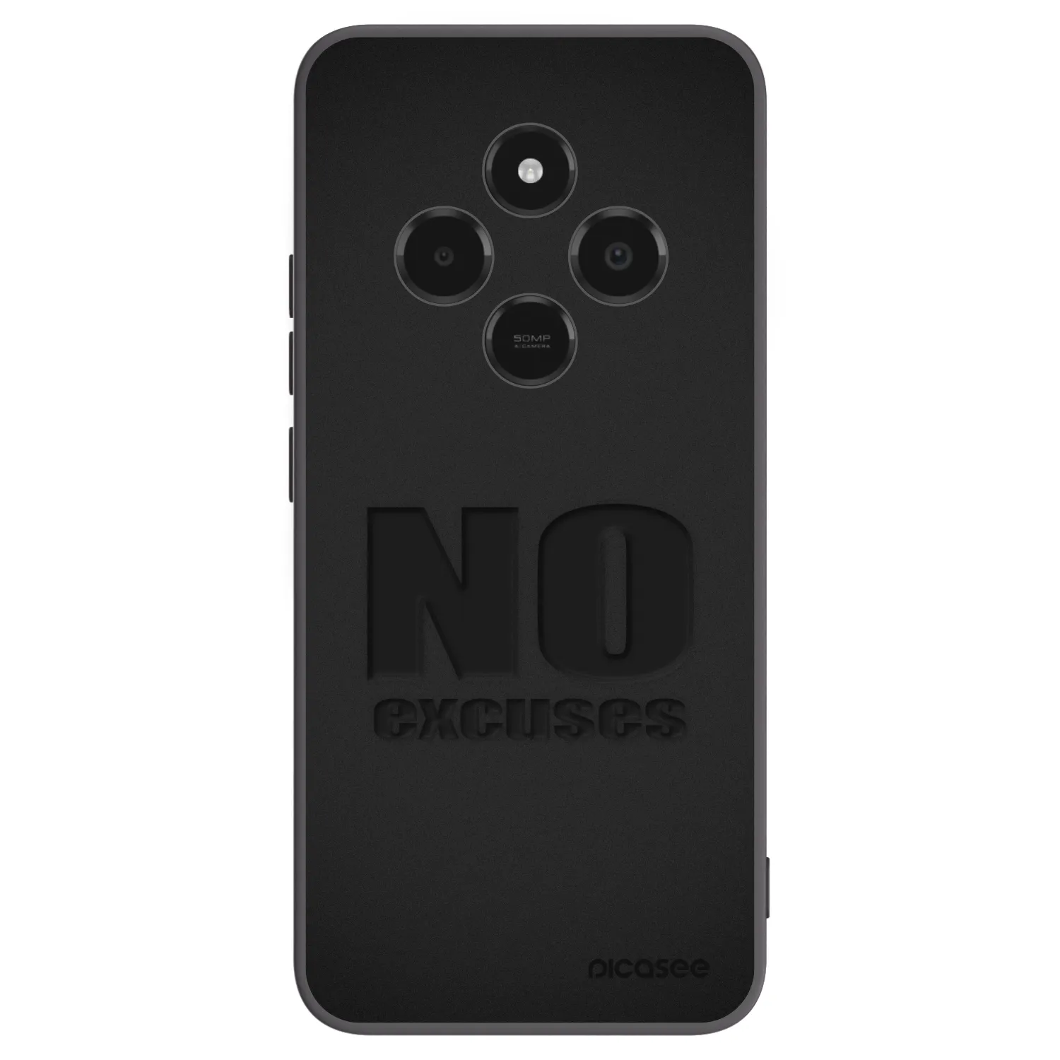 Picasee silikonski črni ovitek za Xiaomi Poco C75 - No Excuses