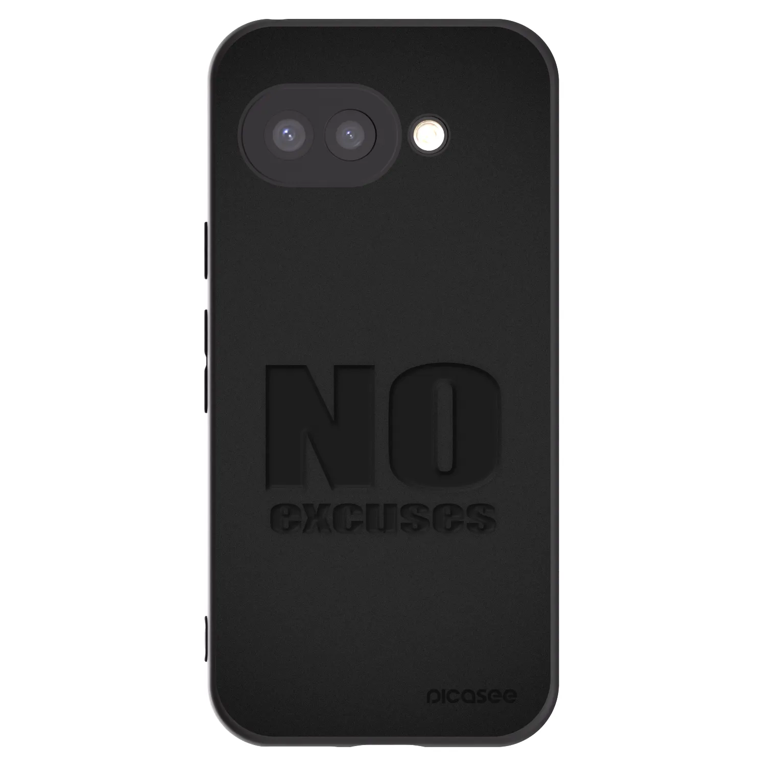 Picasee silikonski črni ovitek za Google Pixel 9a - No Excuses