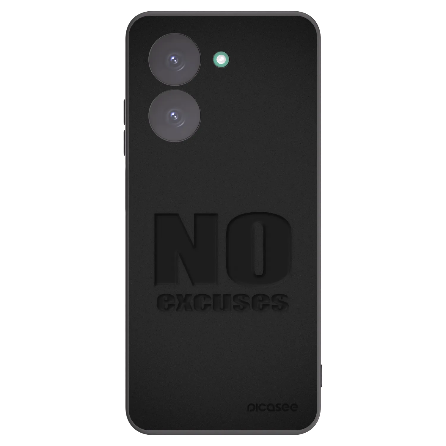 Picasee silikonski črni ovitek za Xiaomi Redmi A5 - No Excuses