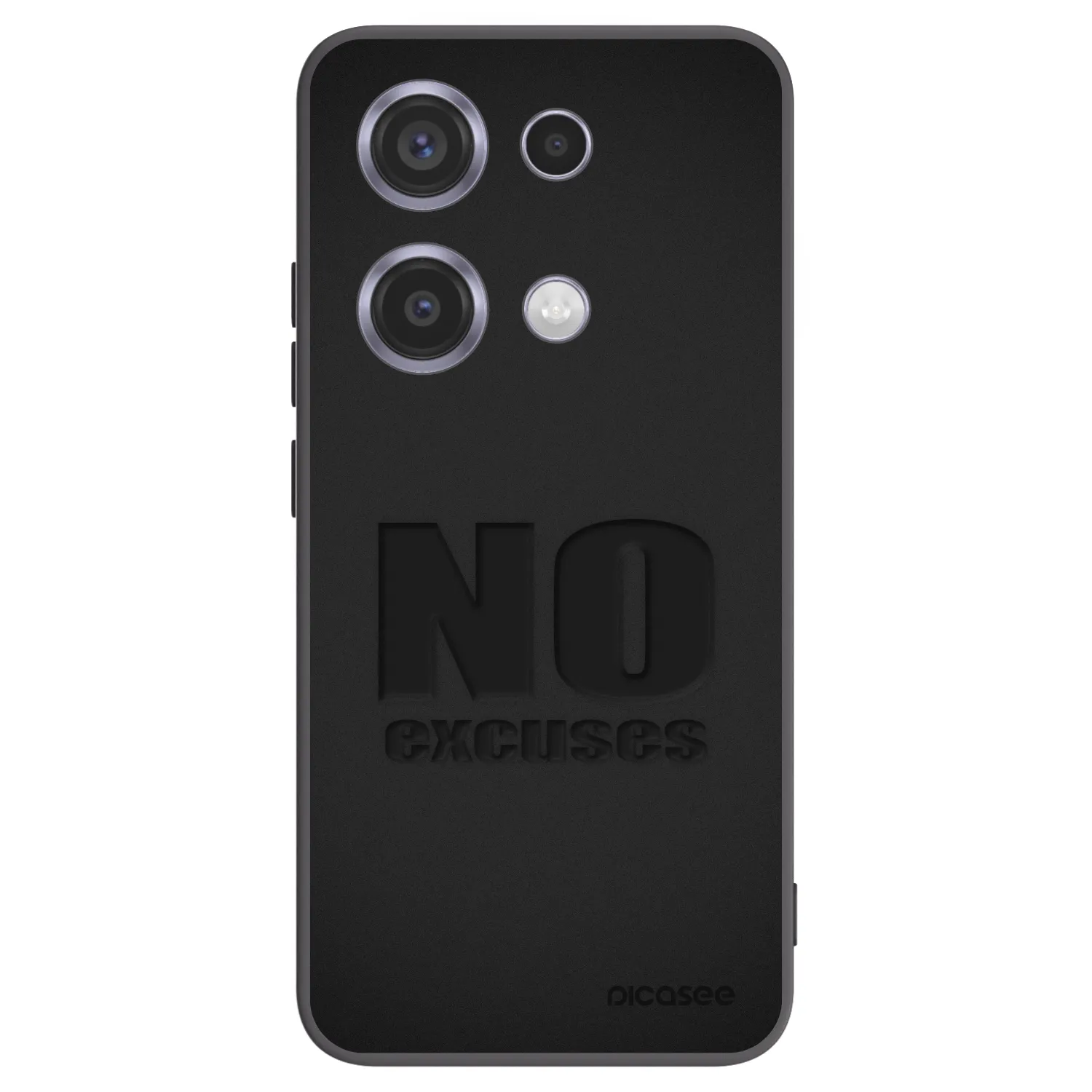 Picasee silikonski črni ovitek za Xiaomi Redmi Note 14S - No Excuses