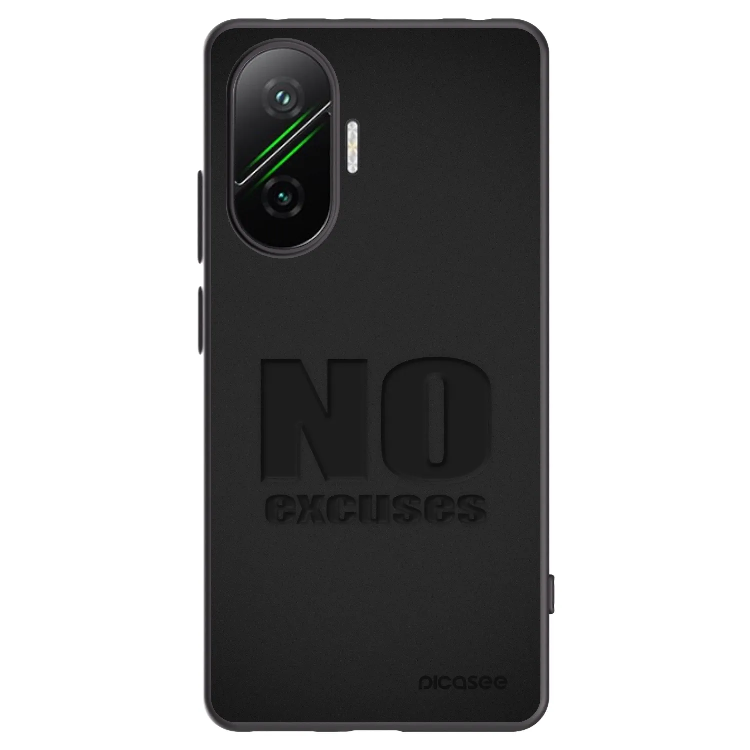 Picasee silikonski črni ovitek za Xiaomi Poco F7 5G - No Excuses