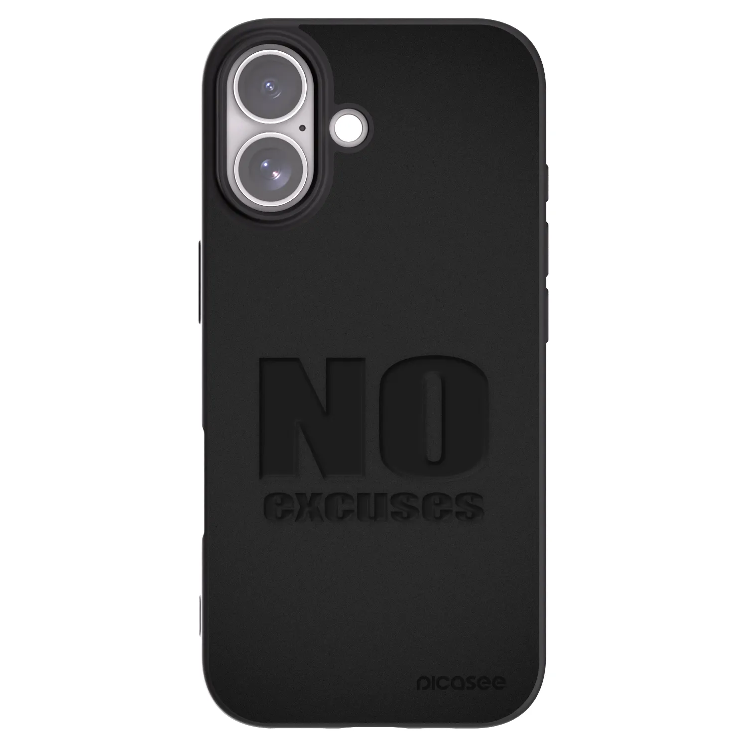 Picasee silikonski črni ovitek za Apple iPhone 17 - No Excuses