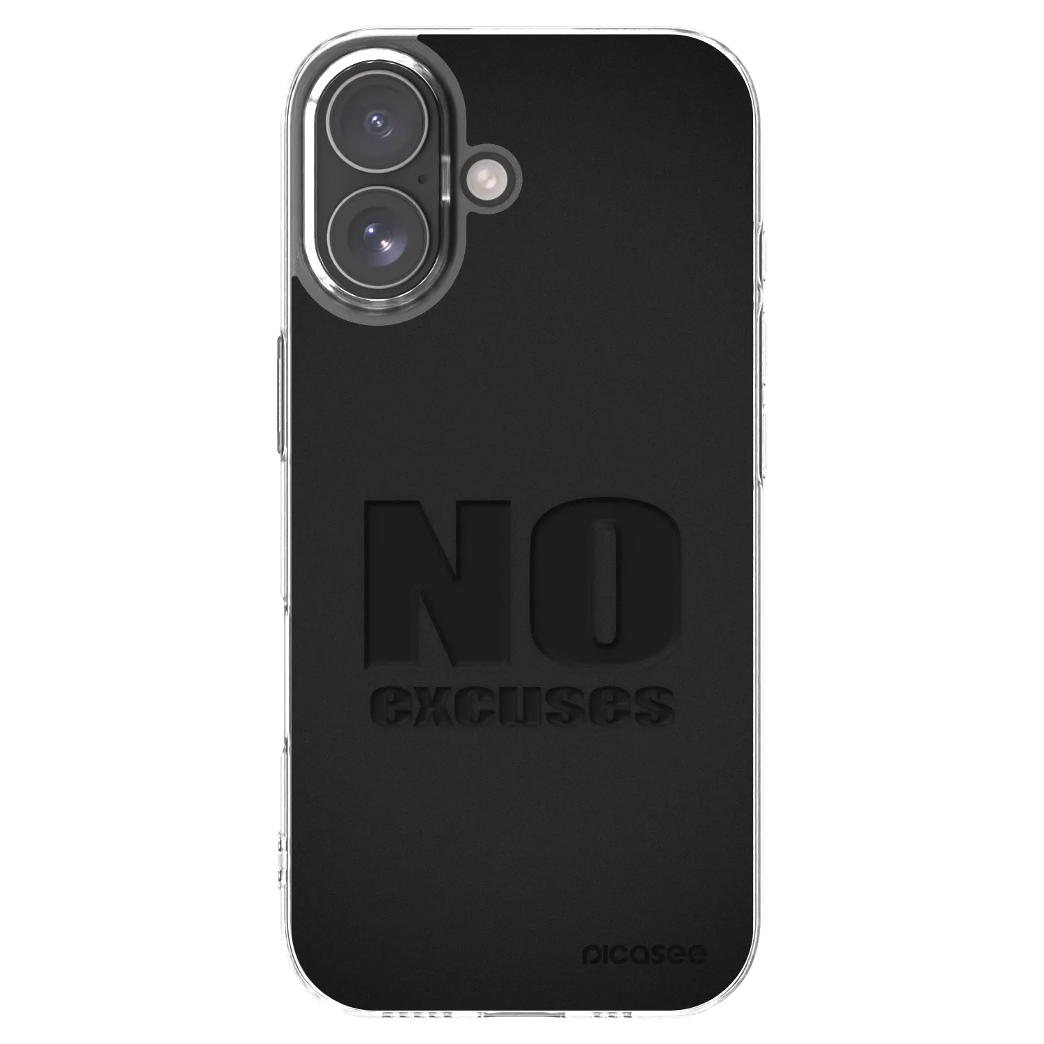 Picasee silikonski prozorni ovitek za Apple iPhone 17 - No Excuses