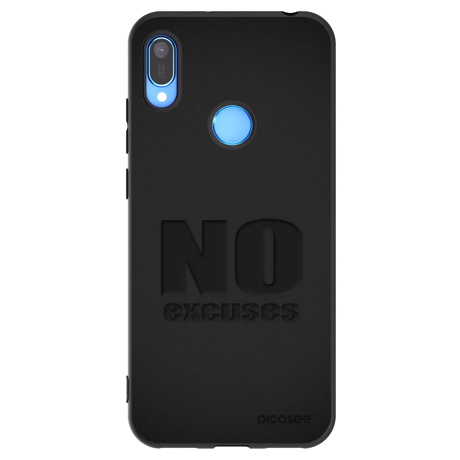 Picasee silikonski črni ovitek za Huawei Y6 2019 - No Excuses