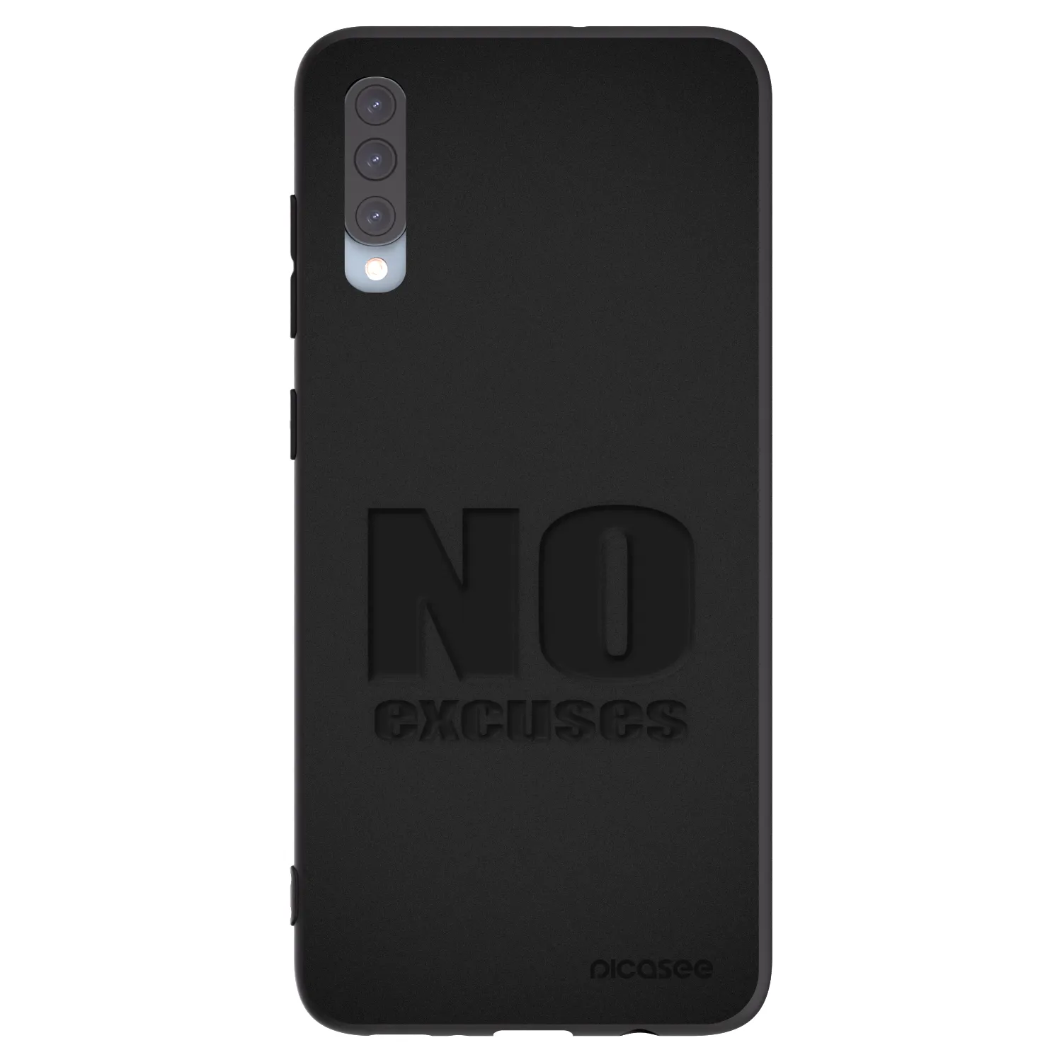 Picasee silikonski črni ovitek za Samsung Galaxy A70 A705F - No Excuses
