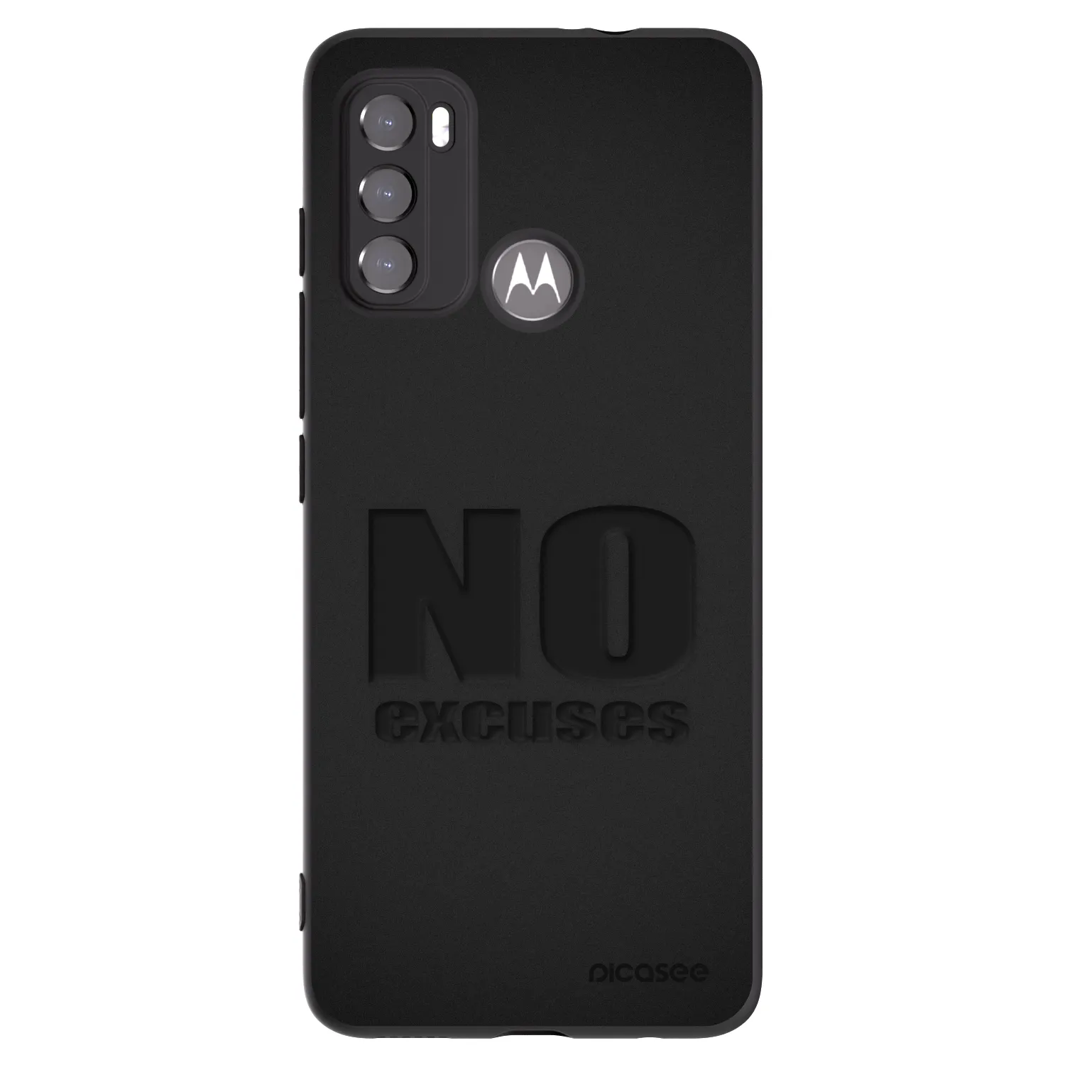 Picasee silikonski črni ovitek za Motorola Edge 60 5G - No Excuses