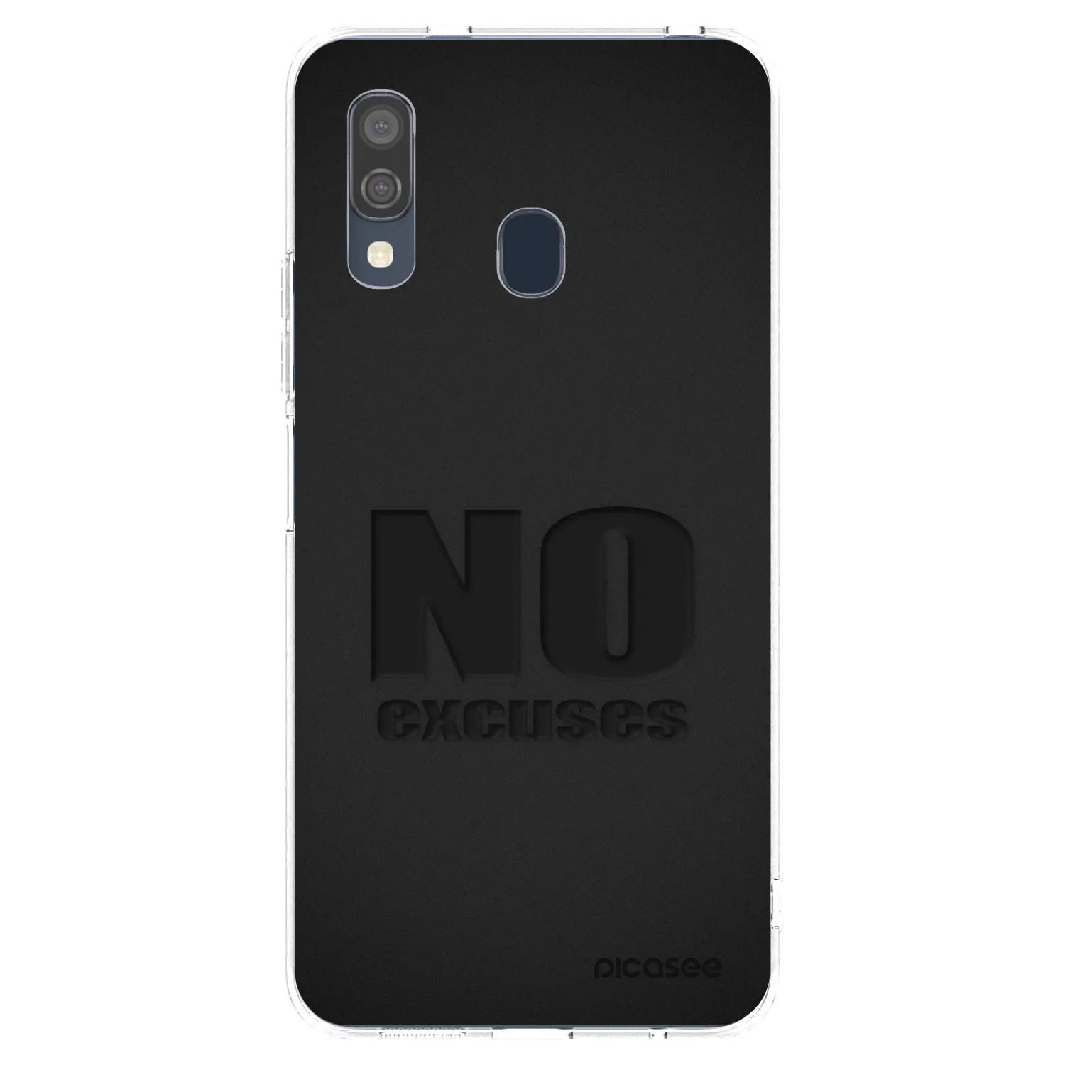Picasee silikonski prozorni ovitek za Samsung Galaxy A40 A405F - No Excuses