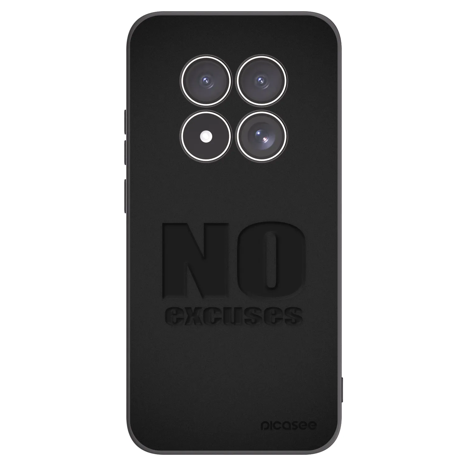 Picasee silikonski črni ovitek za Xiaomi Redmi Note 15 Pro 4G - No Excuses