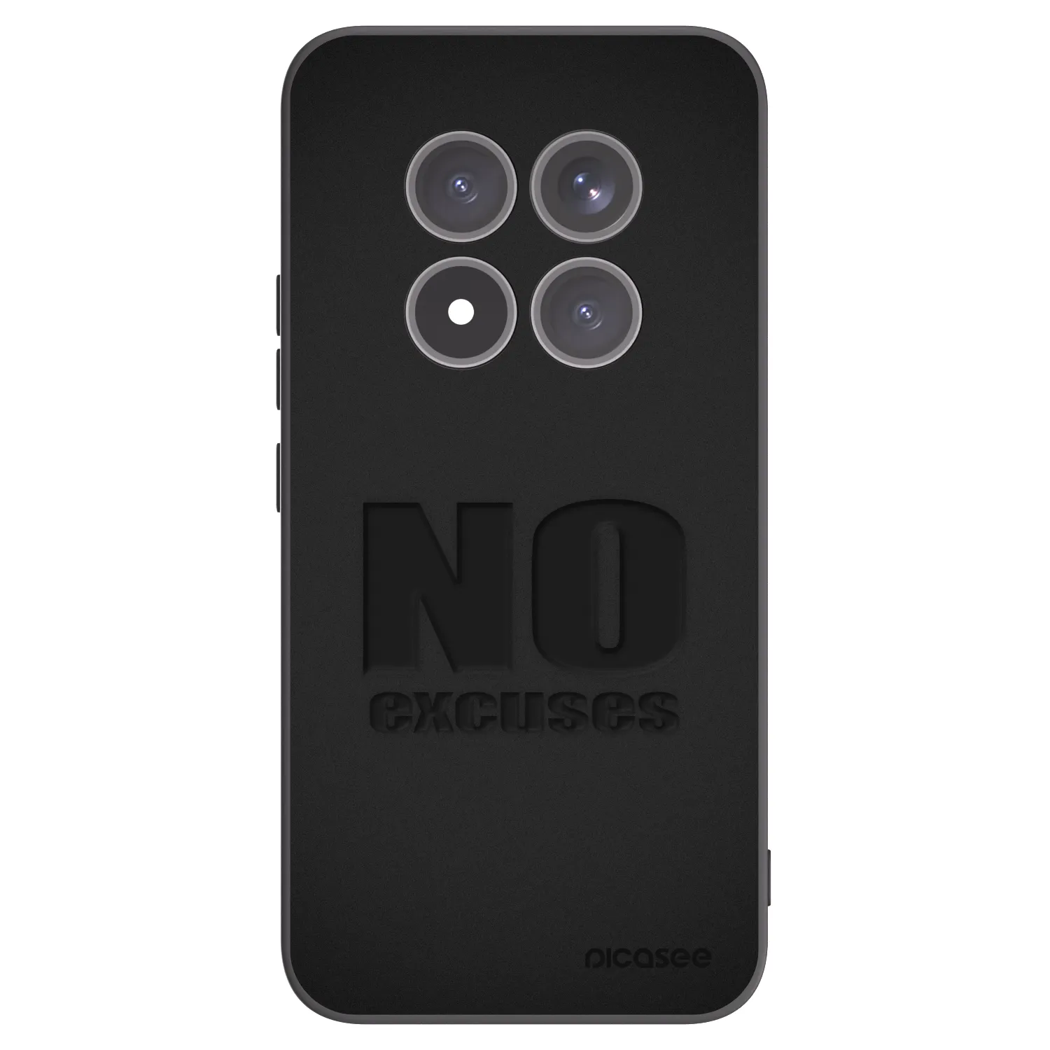 Picasee silikonski črni ovitek za Xiaomi Redmi Note 15 Pro+ - No Excuses