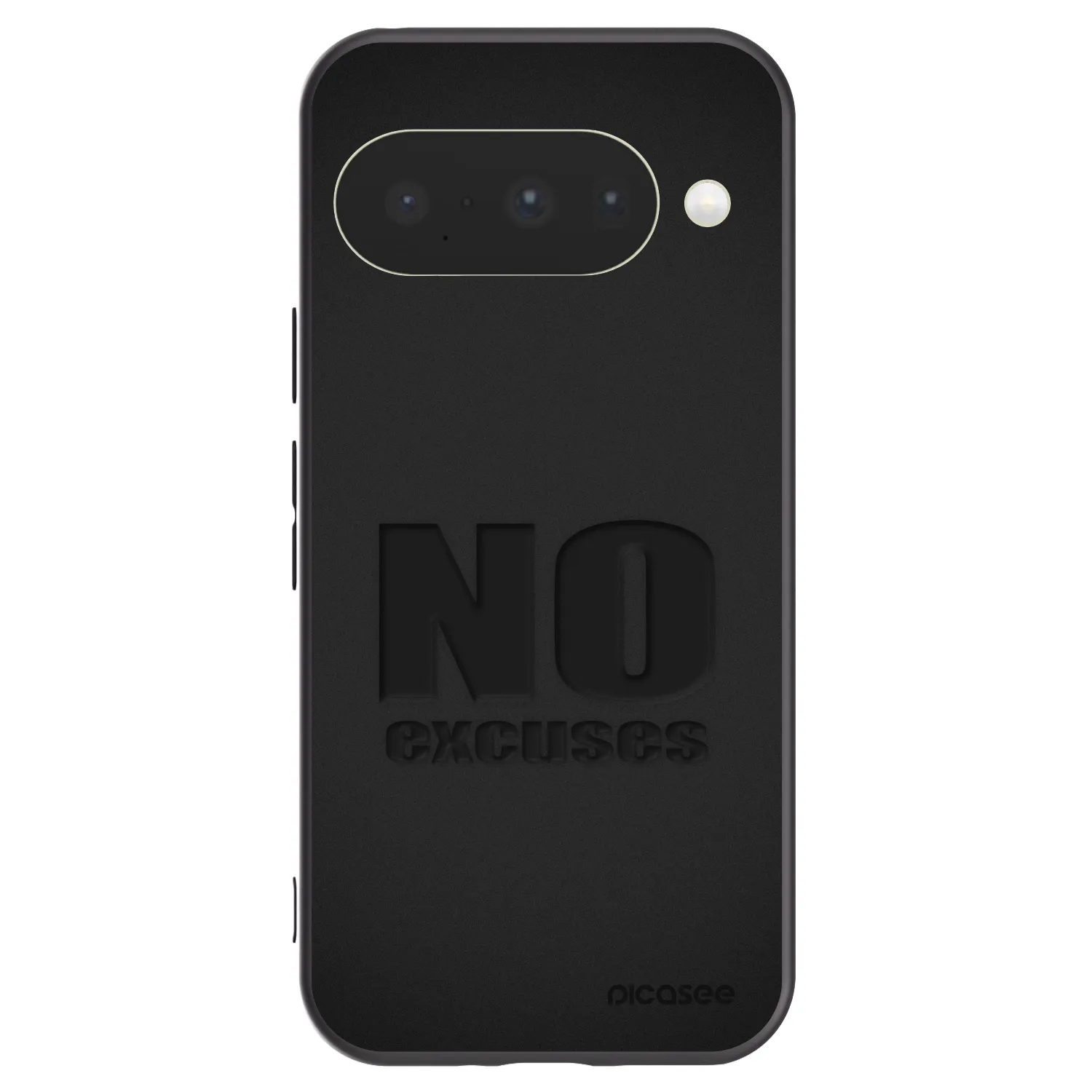 Picasee silikonski črni ovitek za Google Pixel 10 - No Excuses