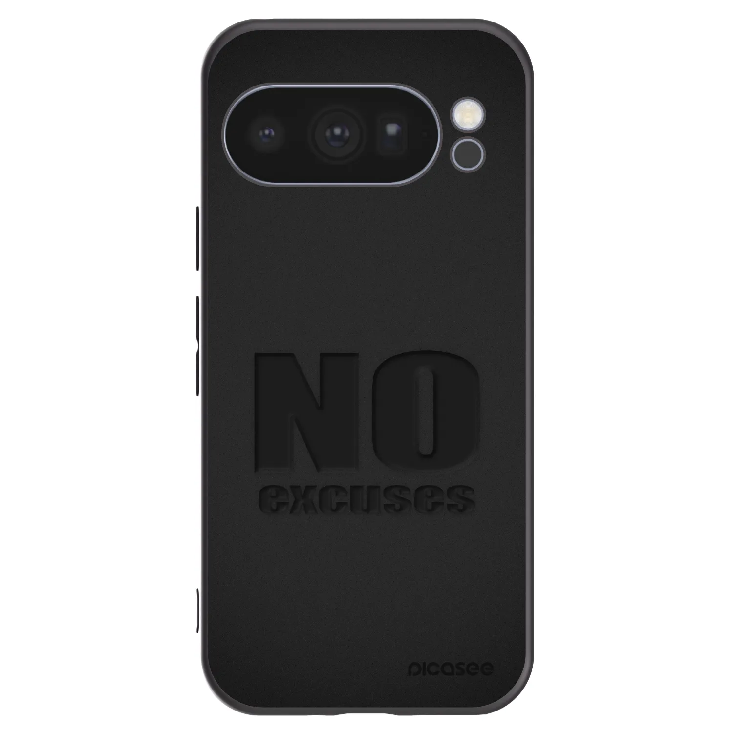 Picasee silikonski črni ovitek za Google Pixel 10 Pro - No Excuses