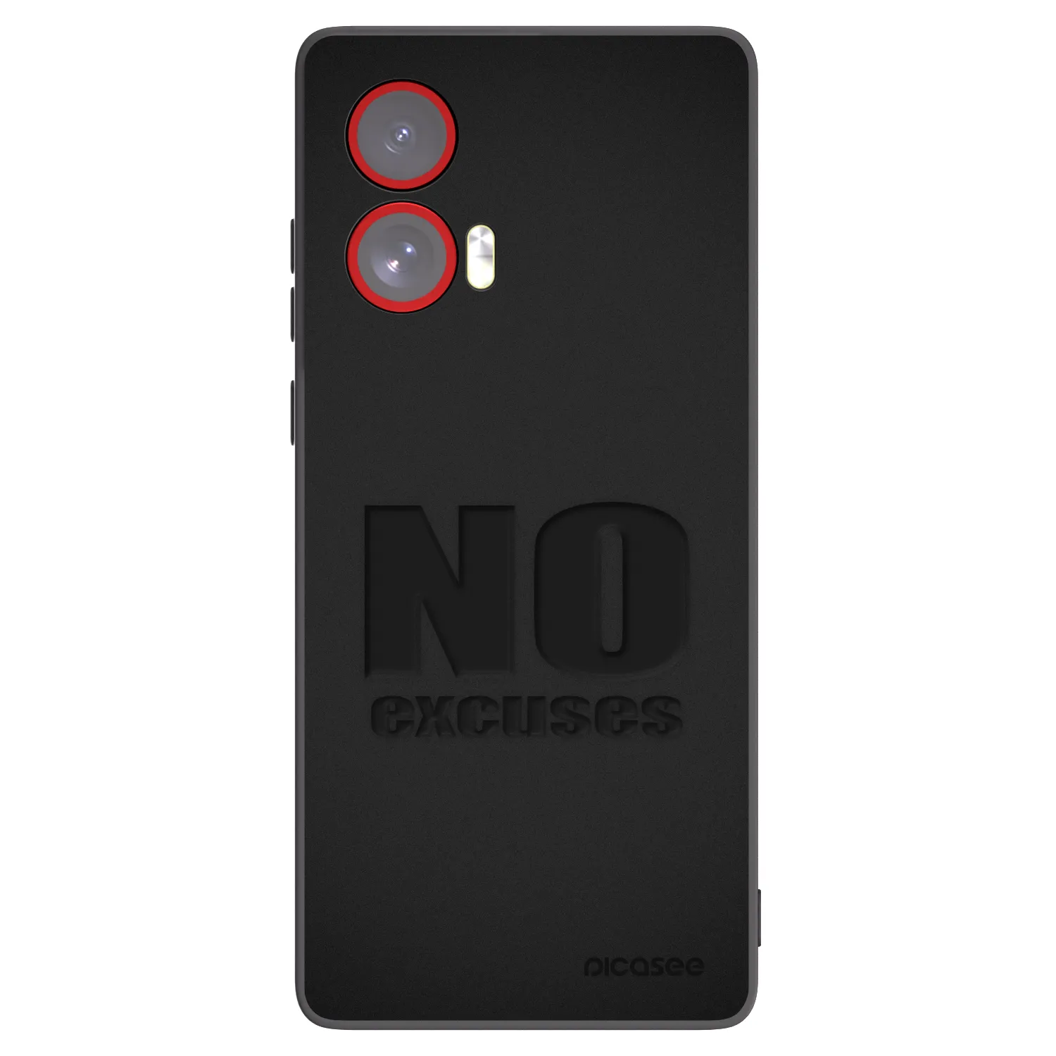 Picasee silikonski črni ovitek za Motorola Edge 50 Fusion - No Excuses