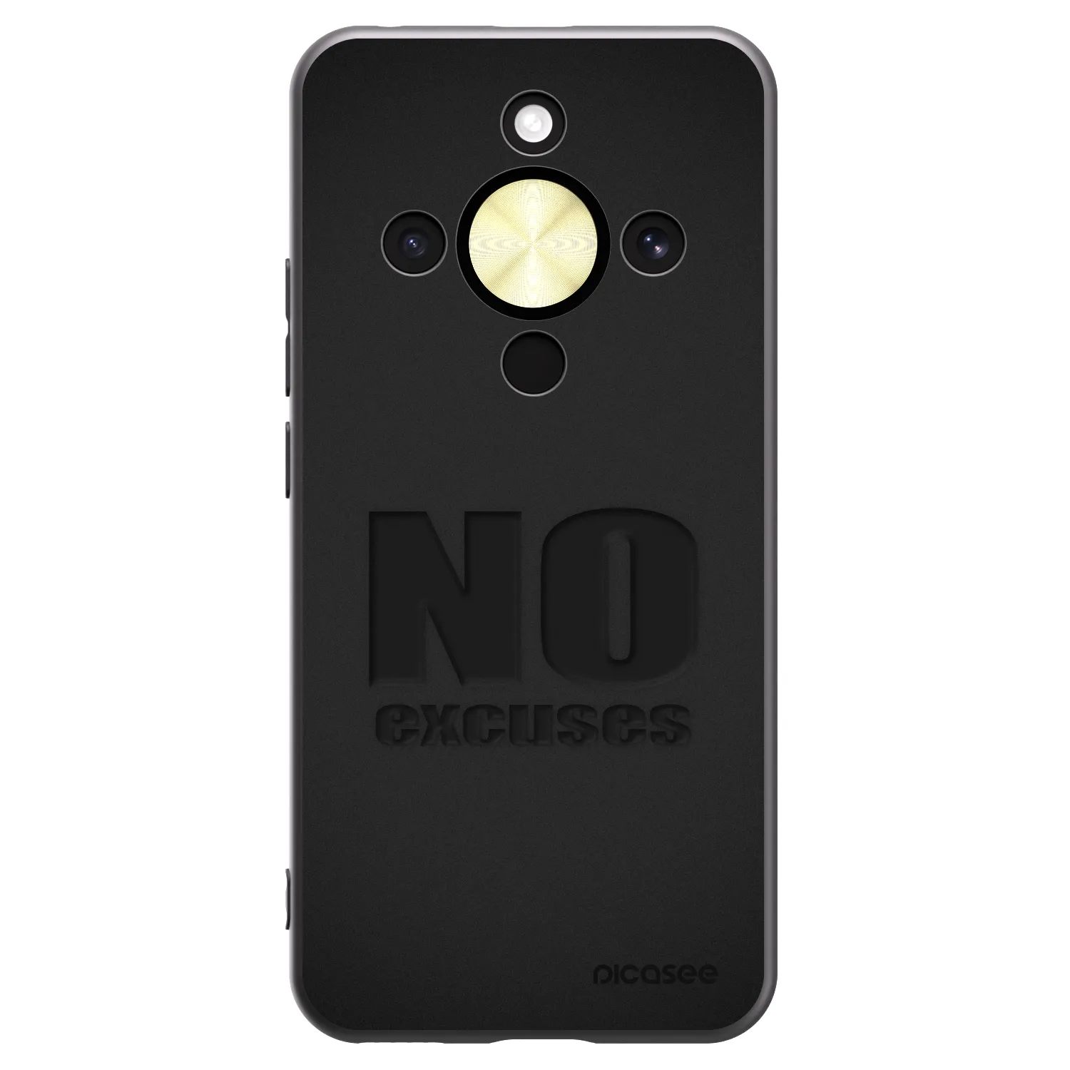 Picasee silikonski črni ovitek za Honor Magic8 Lite 5G - No Excuses