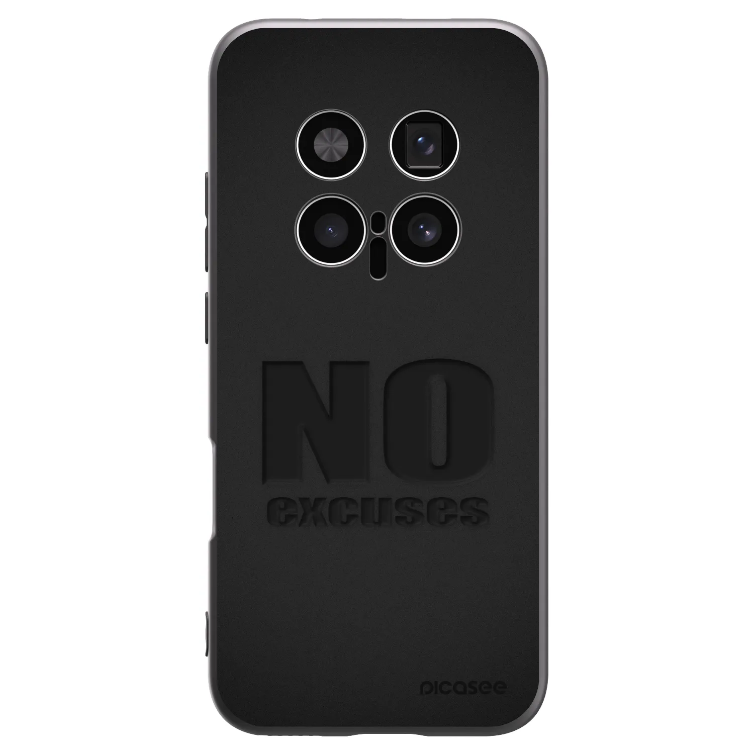 Picasee silikonski črni ovitek za Honor Magic8 Pro 5G - No Excuses