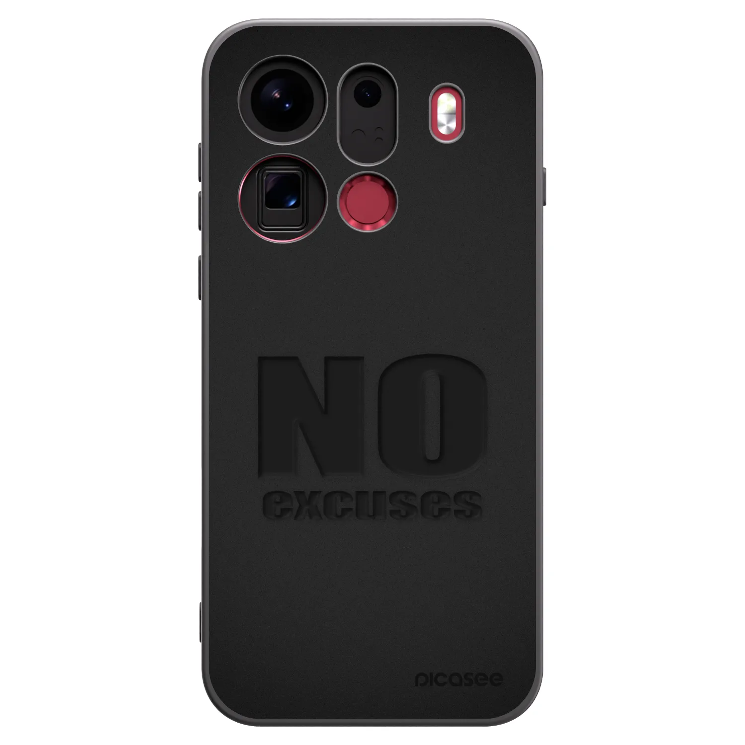 Picasee silikonski črni ovitek za OPPO Find X9 Pro - No Excuses