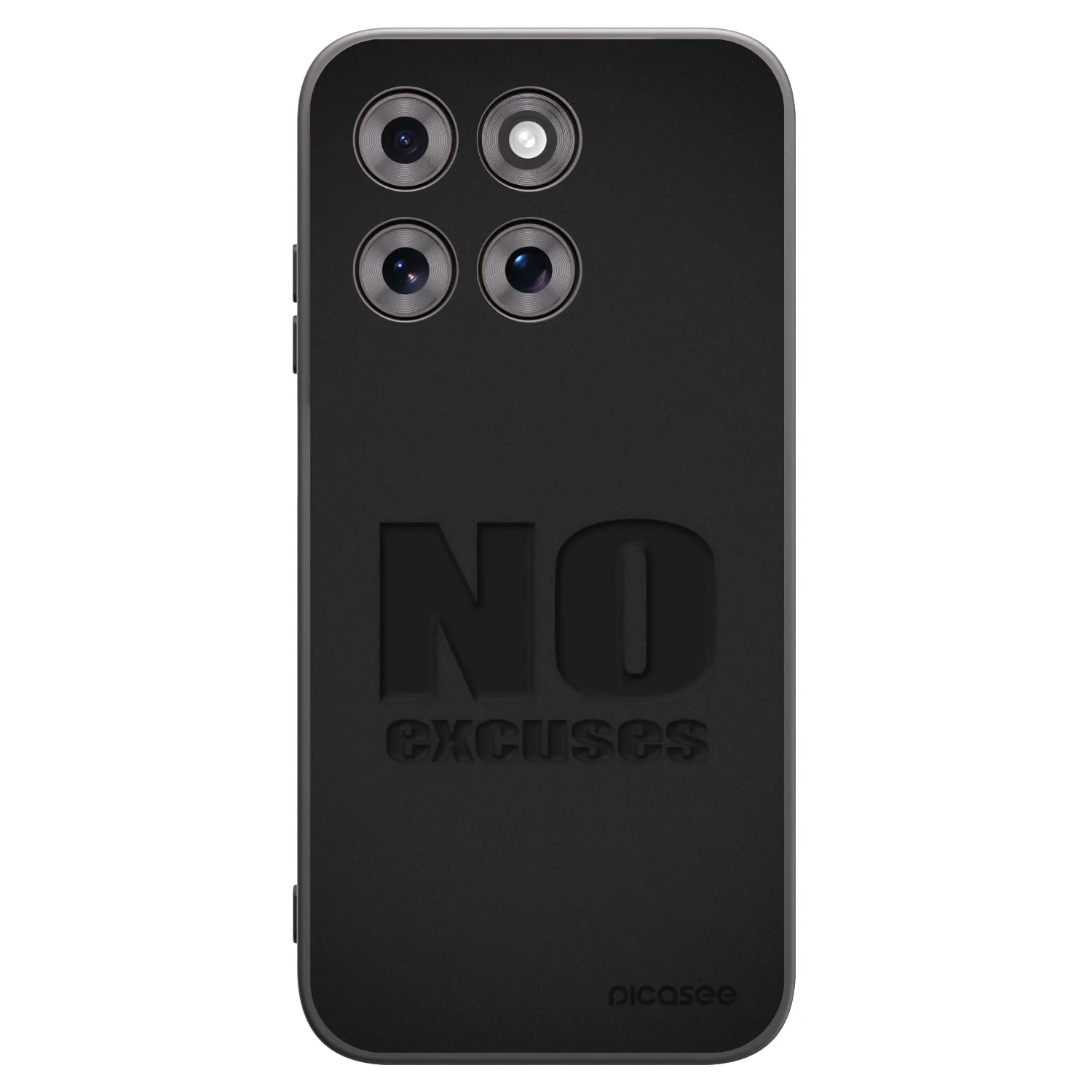 Picasee silikonski črni ovitek za Motorola Moto G77 - No Excuses