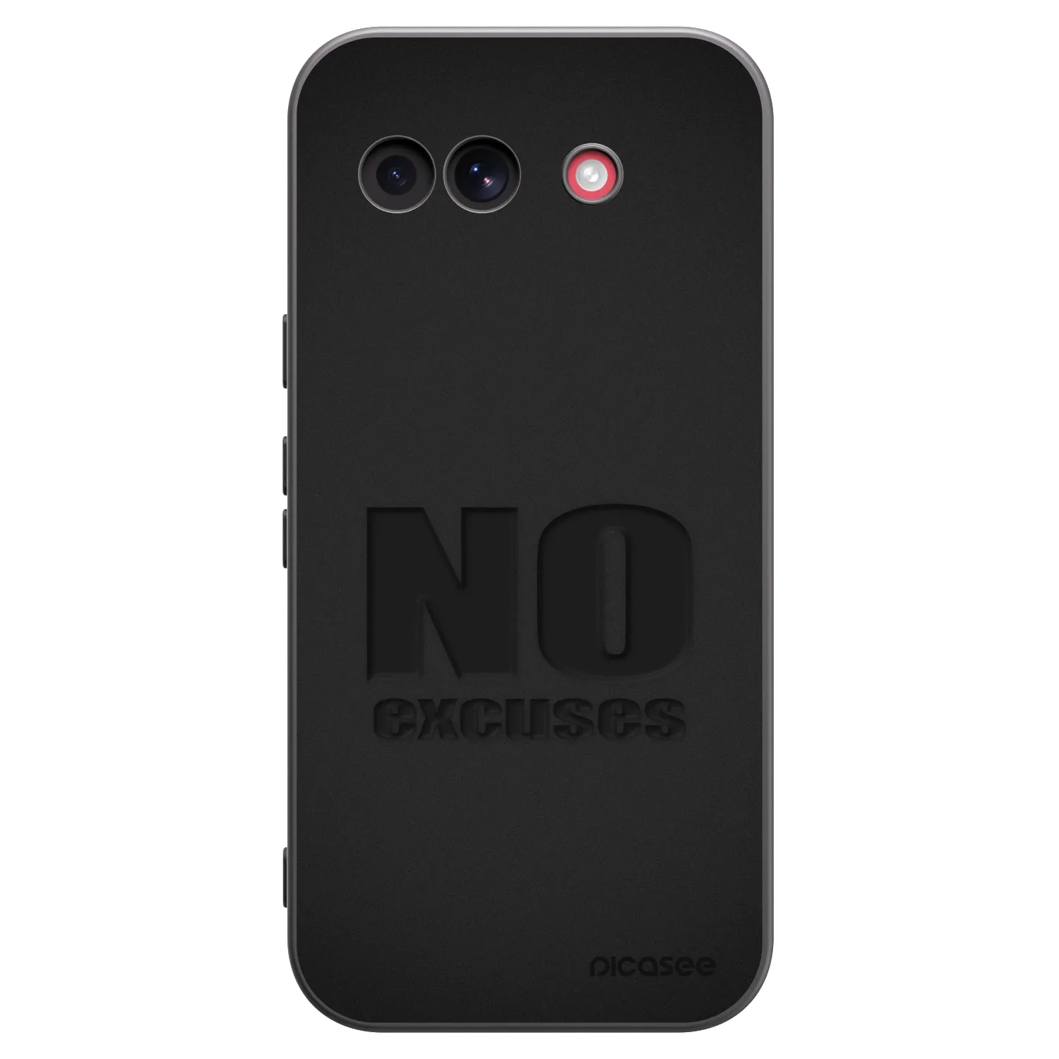 Picasee silikonski črni ovitek za Google Pixel 10a - No Excuses