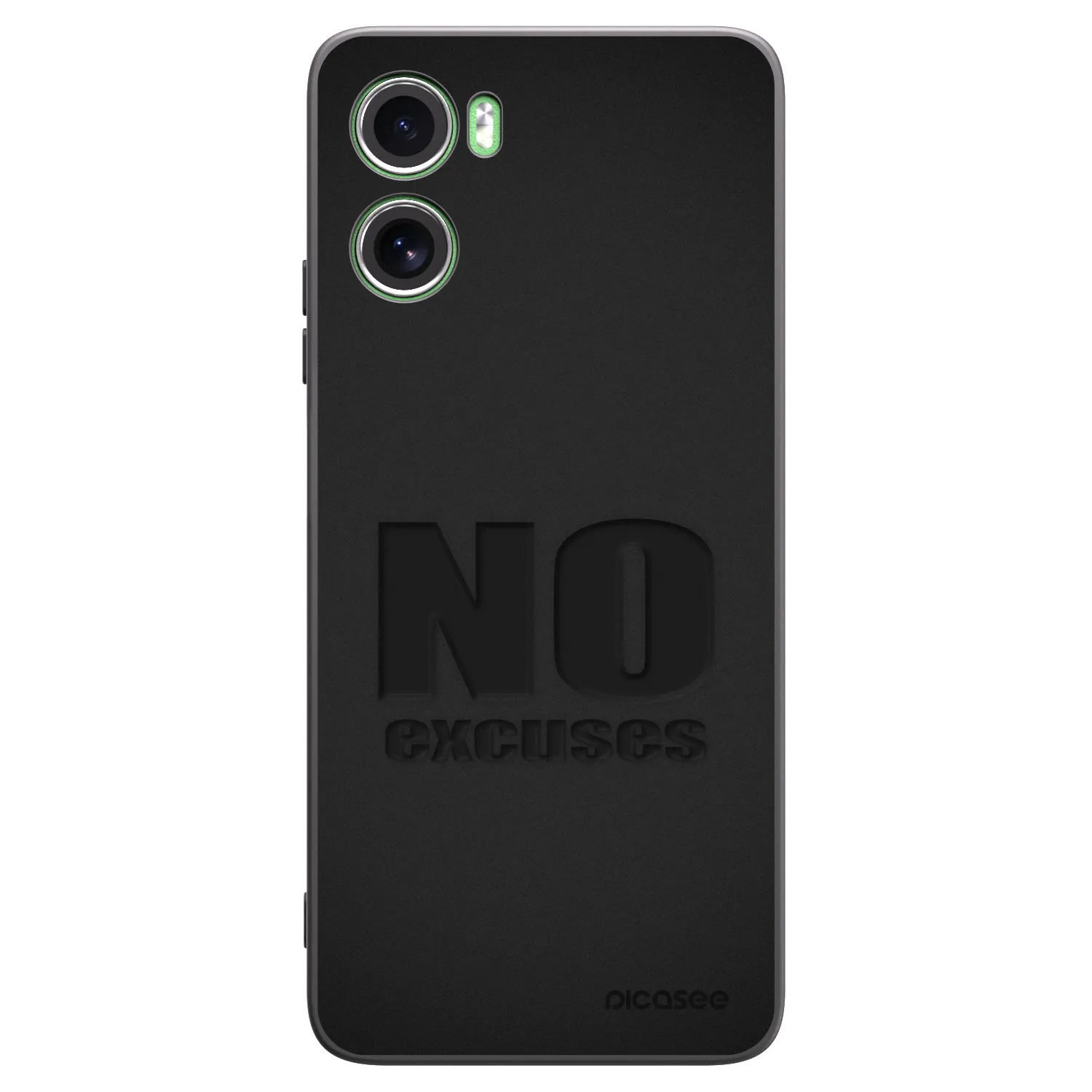 Picasee silikonski črni ovitek za Motorola Moto G06 - No Excuses