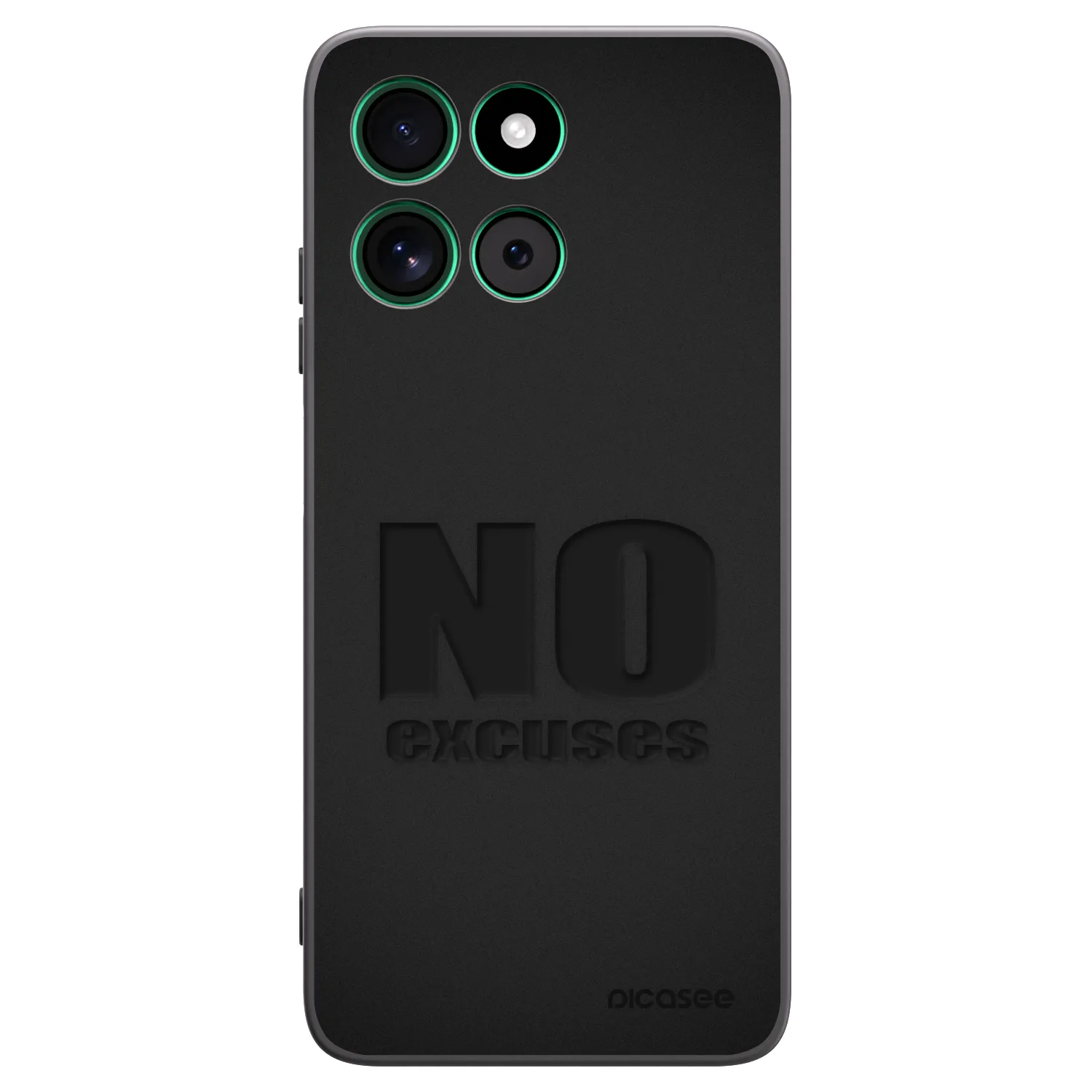 Picasee silikonski črni ovitek za Motorola Moto G57 Power - No Excuses