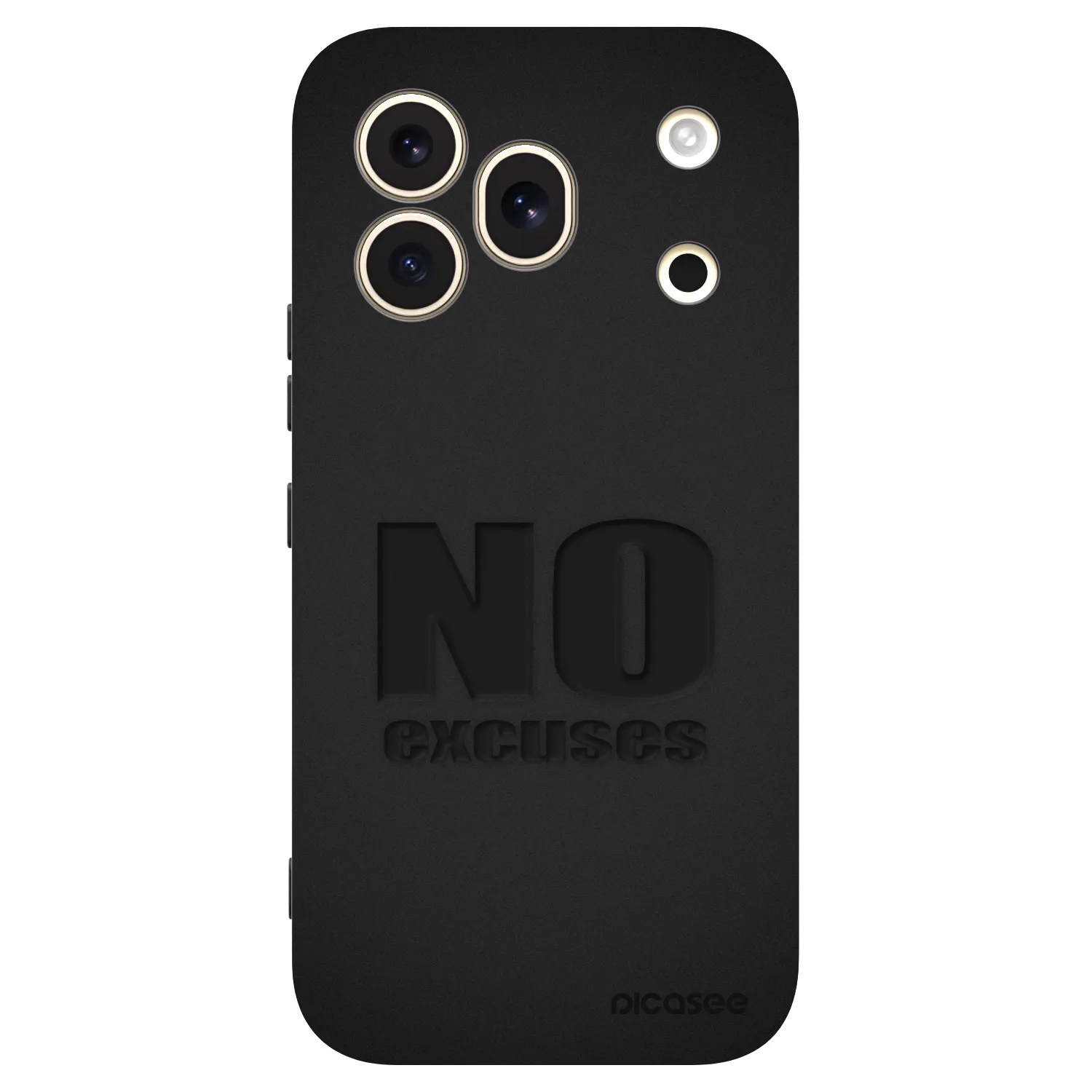 Picasee silikonski črni ovitek za Honor 600 Pro - No Excuses