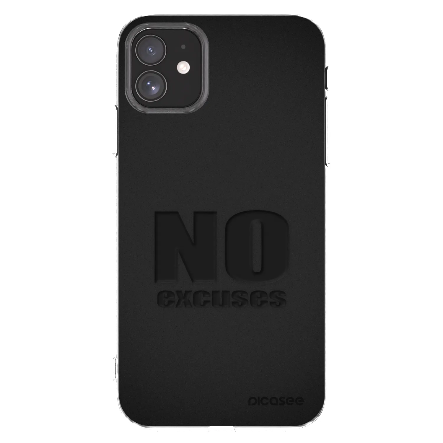 Picasee silikonski prozorni ovitek za Apple iPhone 11 - No Excuses