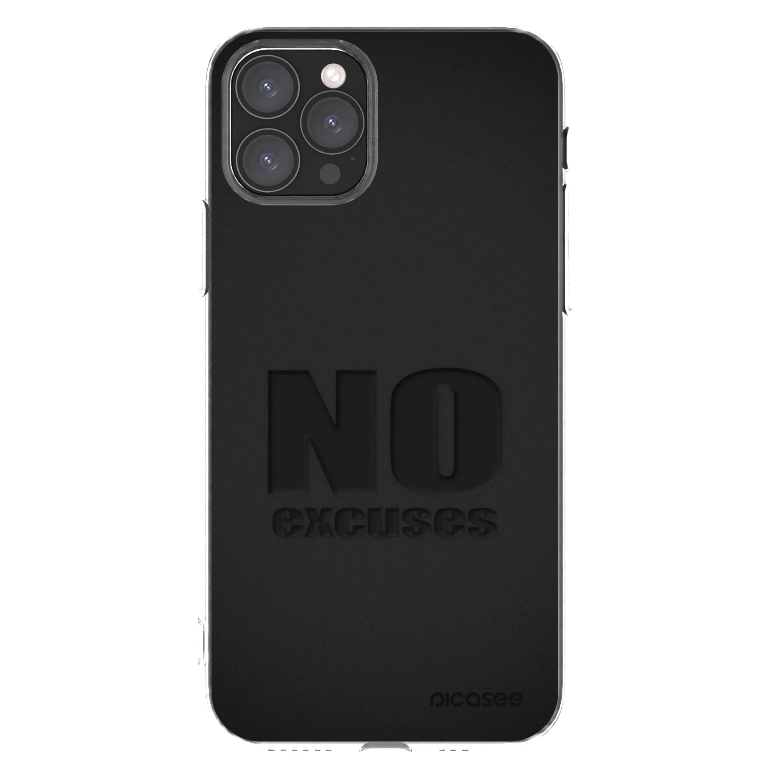 Picasee silikonski prozorni ovitek za Apple iPhone 11 Pro - No Excuses
