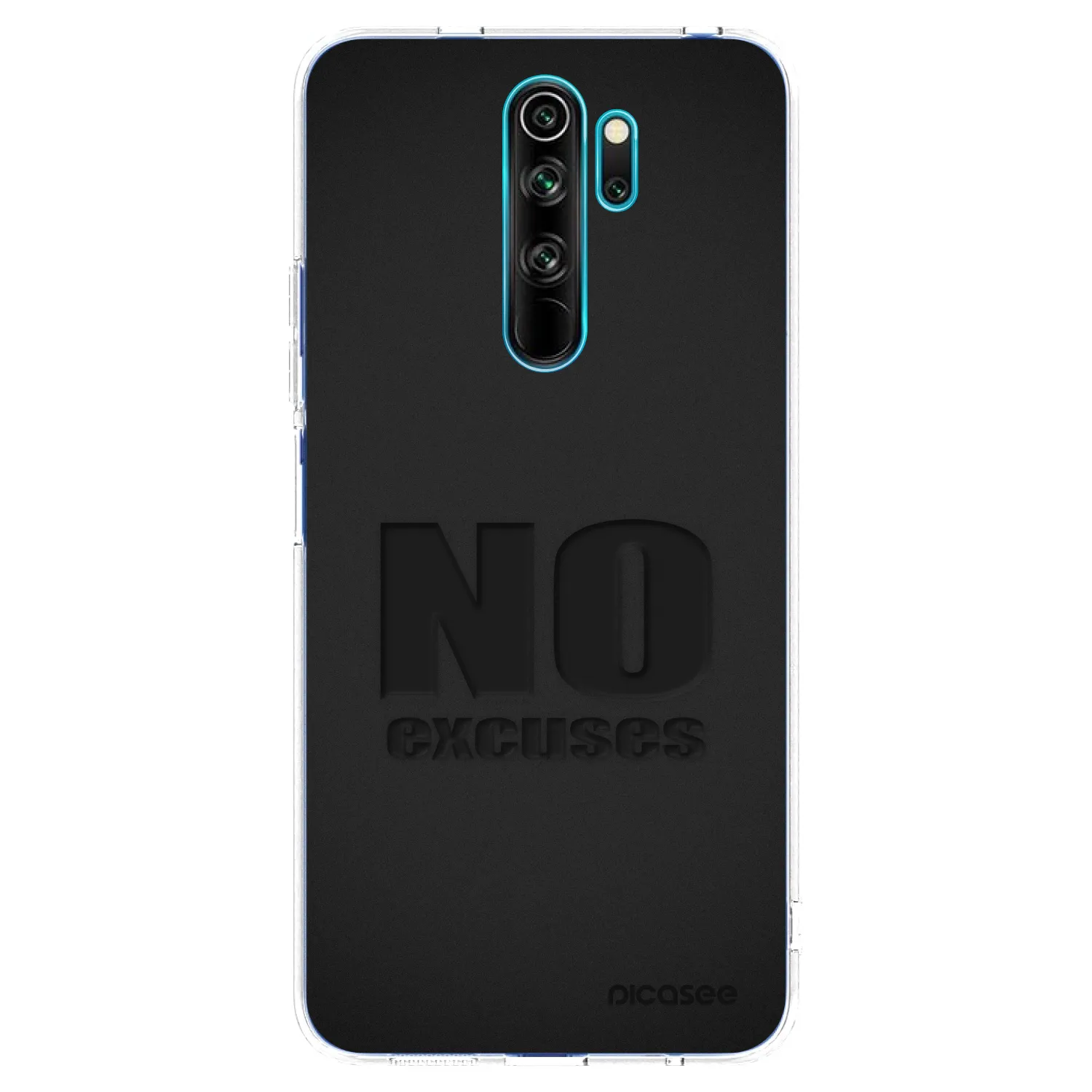Picasee silikonski prozorni ovitek za Xiaomi Redmi Note 8 Pro - No Excuses