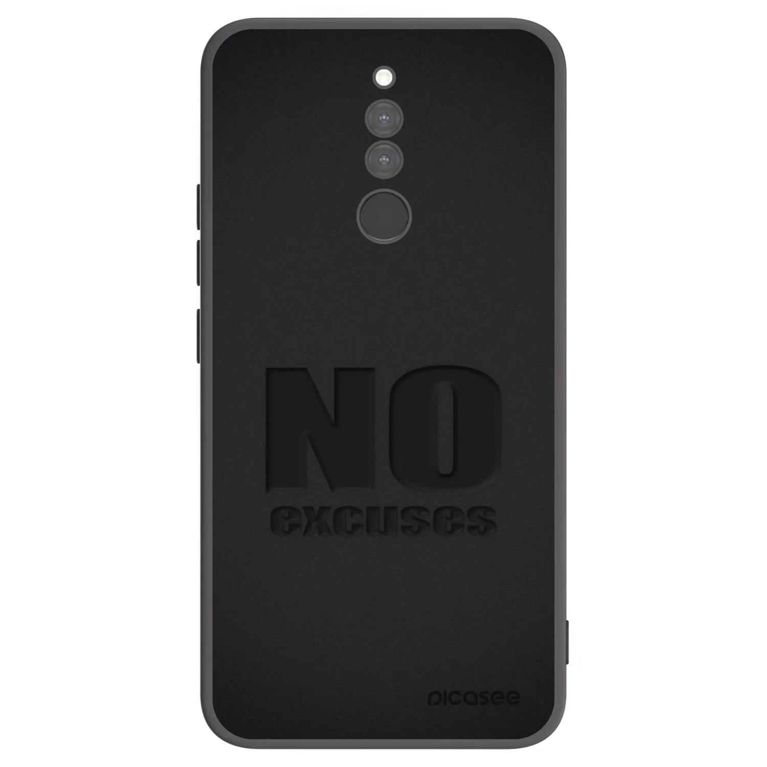 Picasee silikonski črni ovitek za Xiaomi Redmi 8 - No Excuses