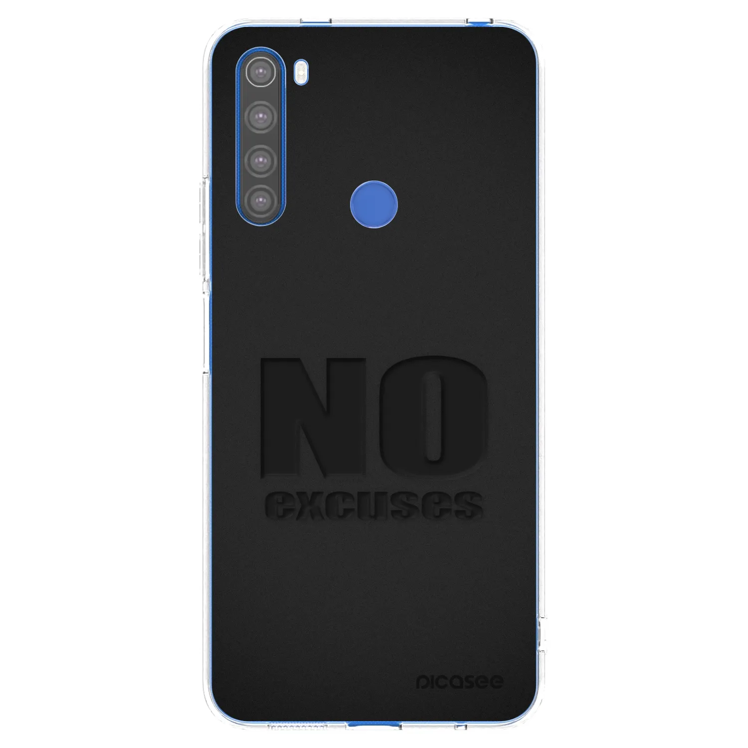Picasee silikonski prozorni ovitek za Xiaomi Redmi Note 8T - No Excuses