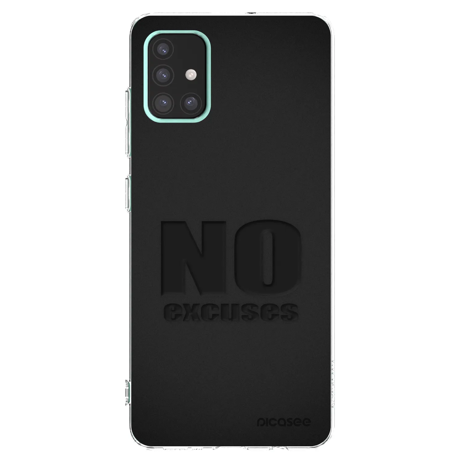 Picasee silikonski prozorni ovitek za Samsung Galaxy A51 A515F - No Excuses