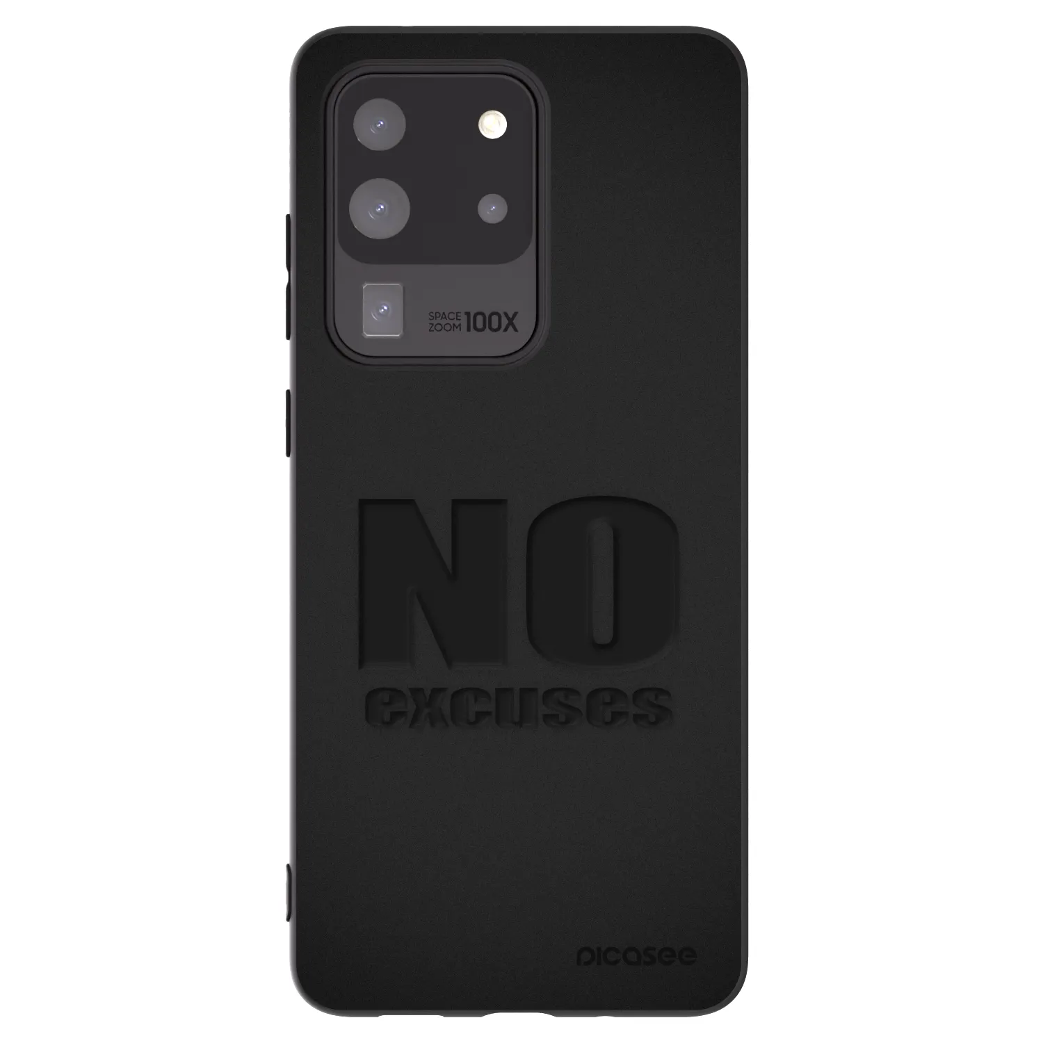 Picasee silikonski črni ovitek za Samsung Galaxy S20 Ultra 5G G988F - No Excuses