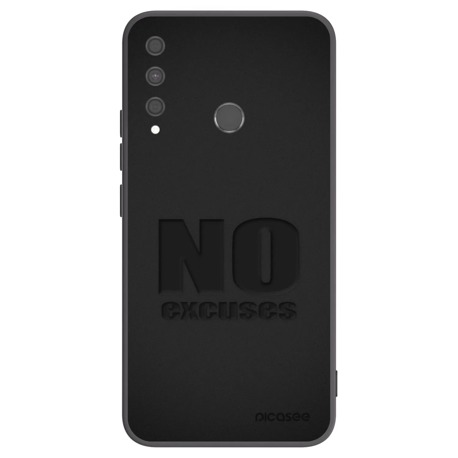 Picasee silikonski črni ovitek za Huawei P40 Lite E - No Excuses