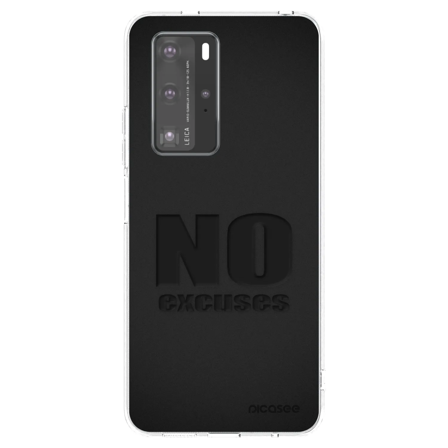 Picasee silikonski prozorni ovitek za Huawei P40 Pro - No Excuses