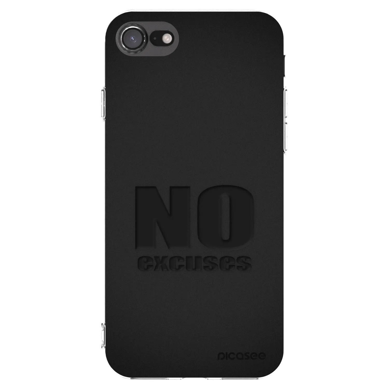 Picasee silikonski prozorni ovitek za Apple iPhone SE 2020 - No Excuses