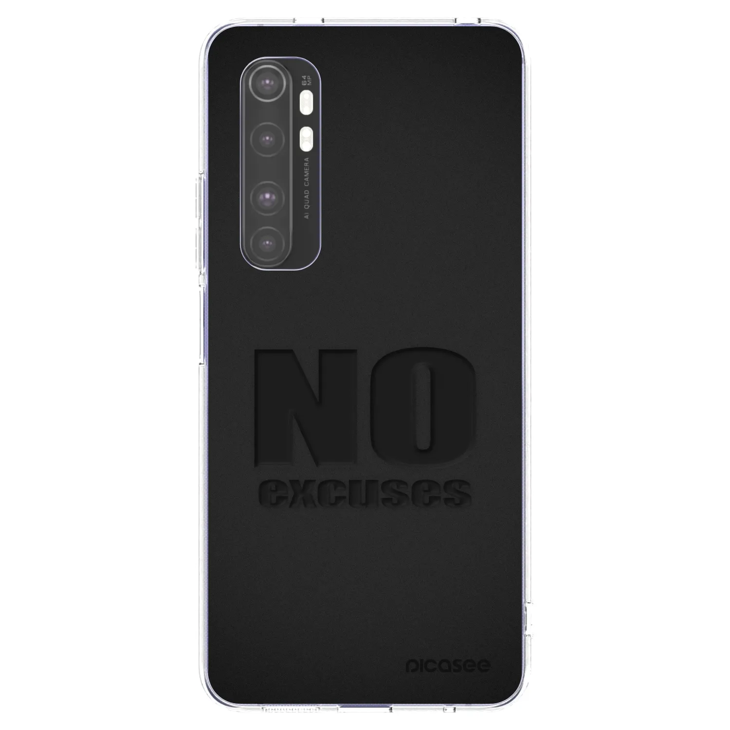 Picasee silikonski prozorni ovitek za Xiaomi Mi Note 10 Lite - No Excuses